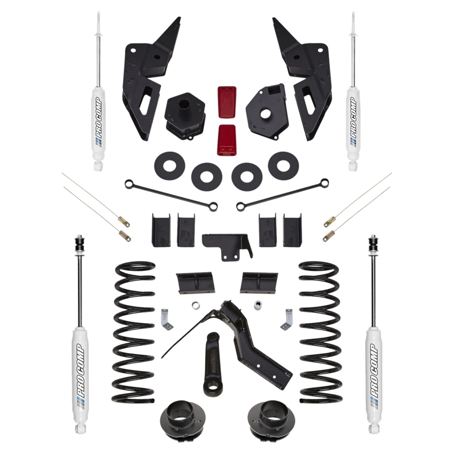 Pro Comp Suspension K2198B Radius Arm Lift Kit; 6 in. Lift; Incl. Radius Arm Drop Brackets; Pro Comp Suspension K2198B
