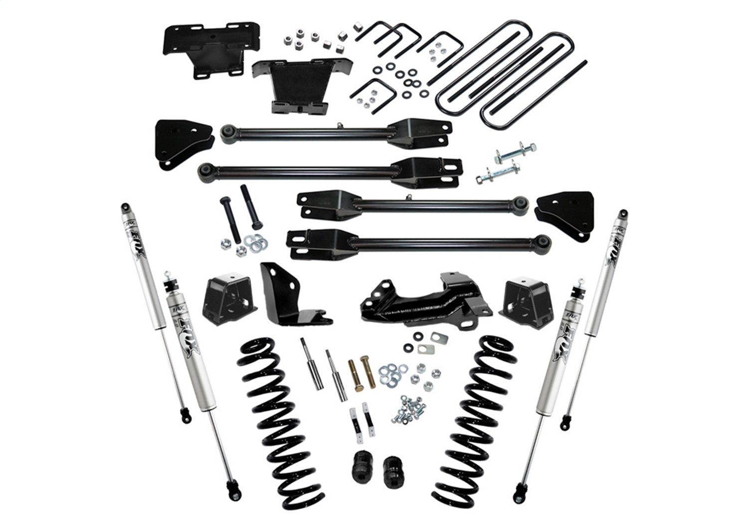 Superlift K230F 4in. Lift Kit w/FOX Shocks-05-07 F250/350 4WD Diesel w/4-Link Arms Superlift K230F