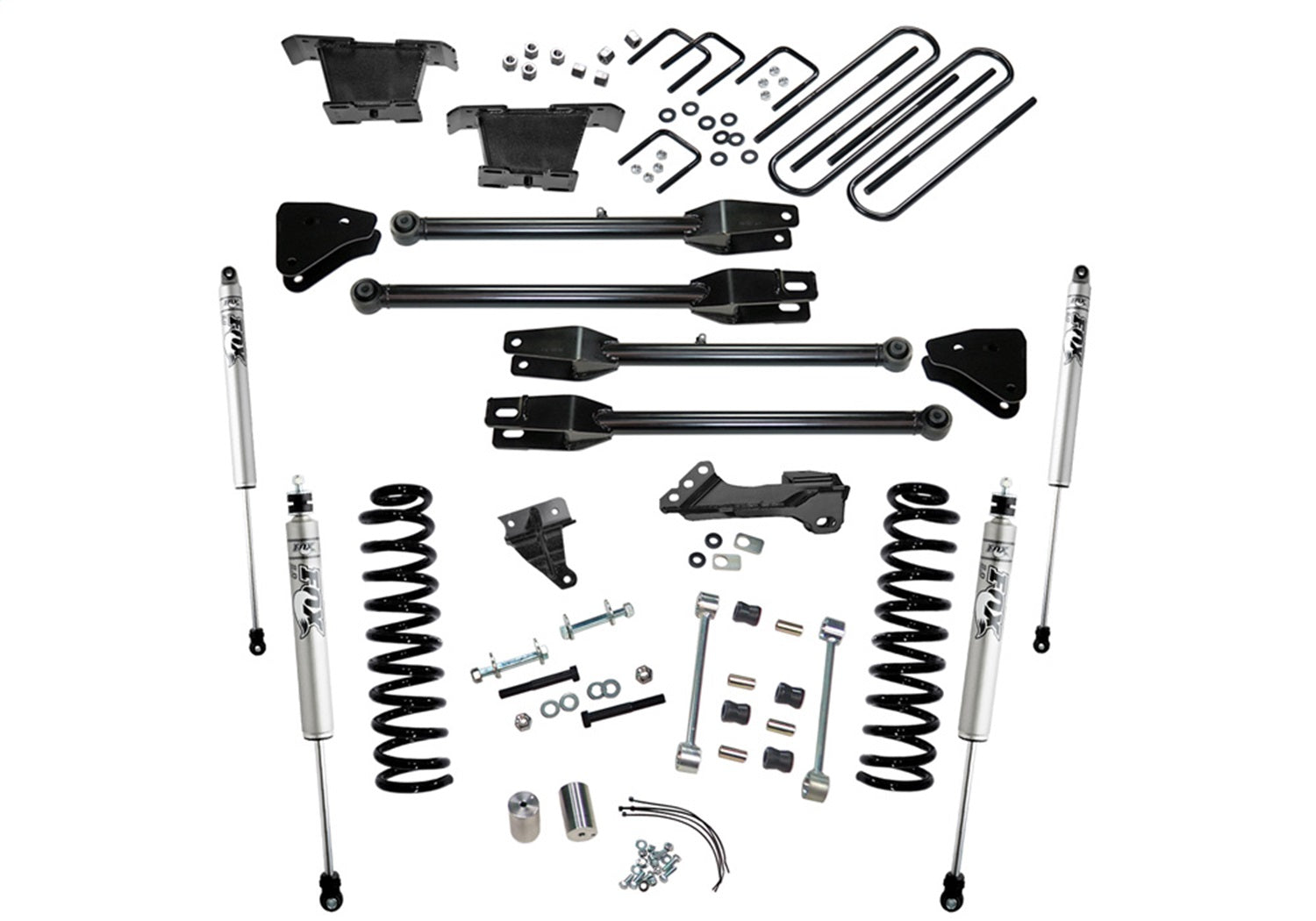 Superlift K233F 4in. Lift Kit w/FOX Shocks-08-10 F250/350 4WD Diesel w/4-Link Arms Superlift K233F