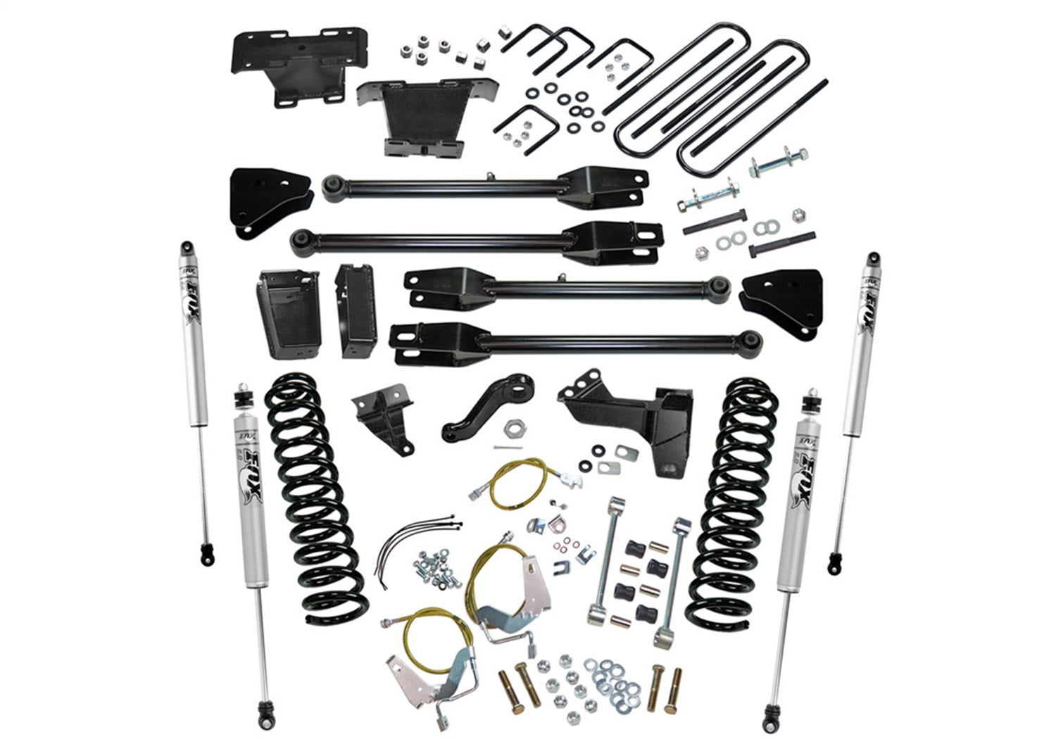 Superlift K234F 6in. Lift Kit w/FOX Shocks-08-10 F250/350 4WD Diesel w/4-Link Arms Superlift K234F