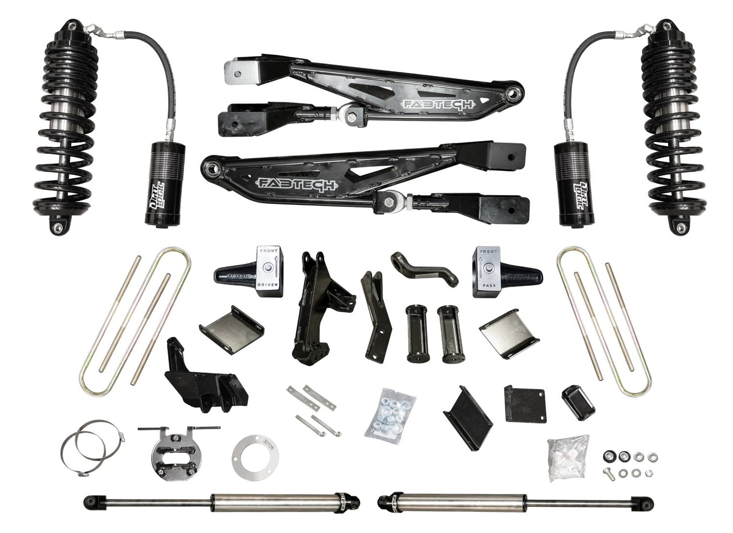Fabtech K2436DL LftKt-Suspw/Shock Fabtech K2436DL