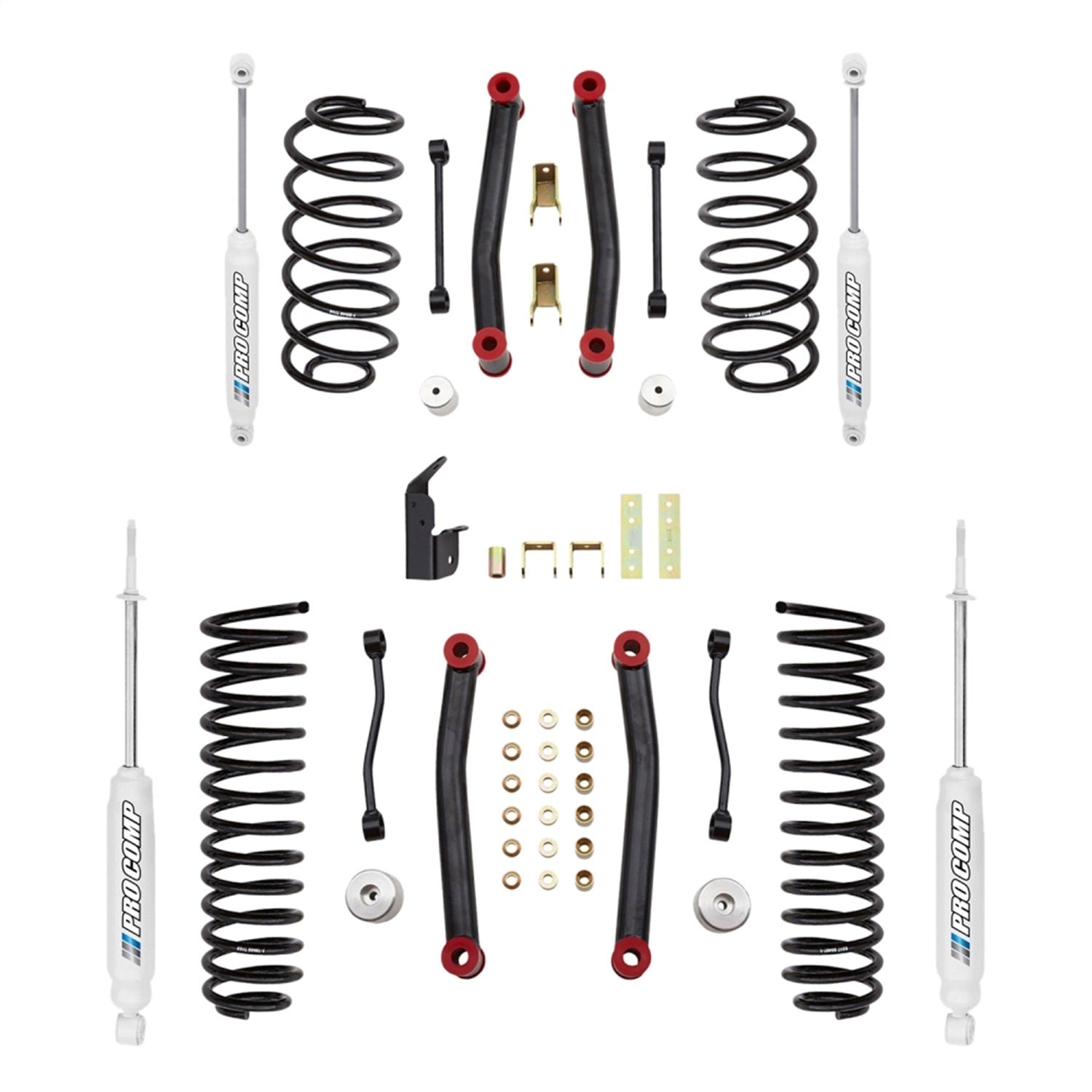 Pro Comp Suspension K3056B Stage I Lift Kit; 4 in. Lift; Front And Rear ES3000; Pro Comp Suspension K3056B