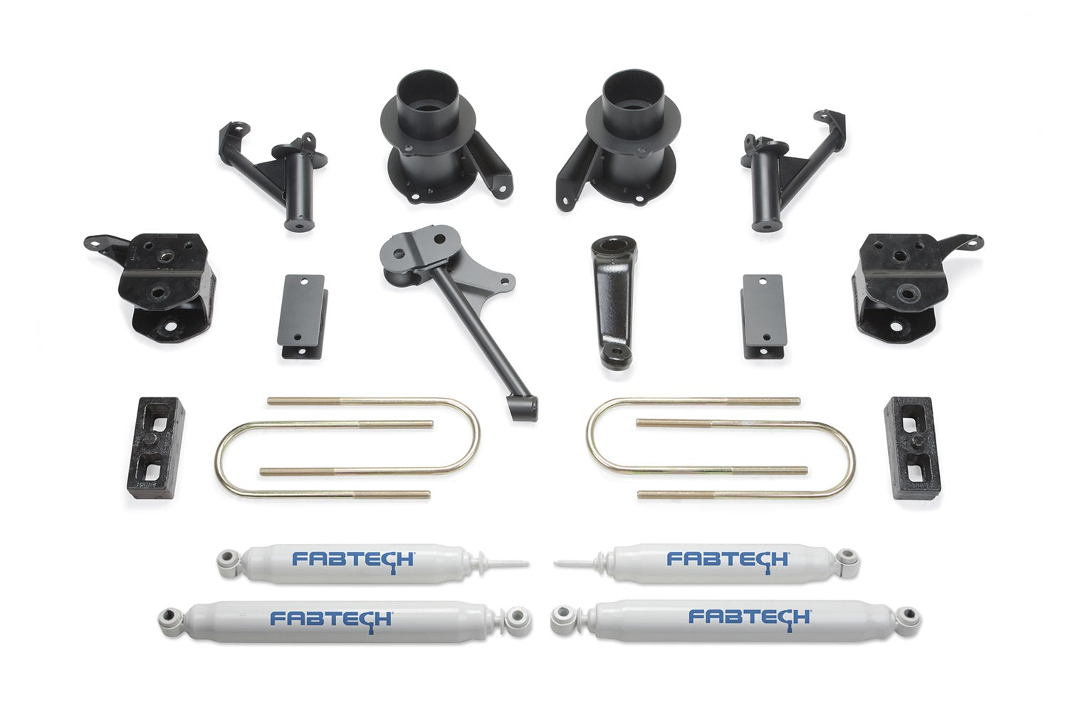 Fabtech K3058 Basic Lift System w/Shocks; w/Performance Shocks; 5 in. Lift; Fabtech K3058