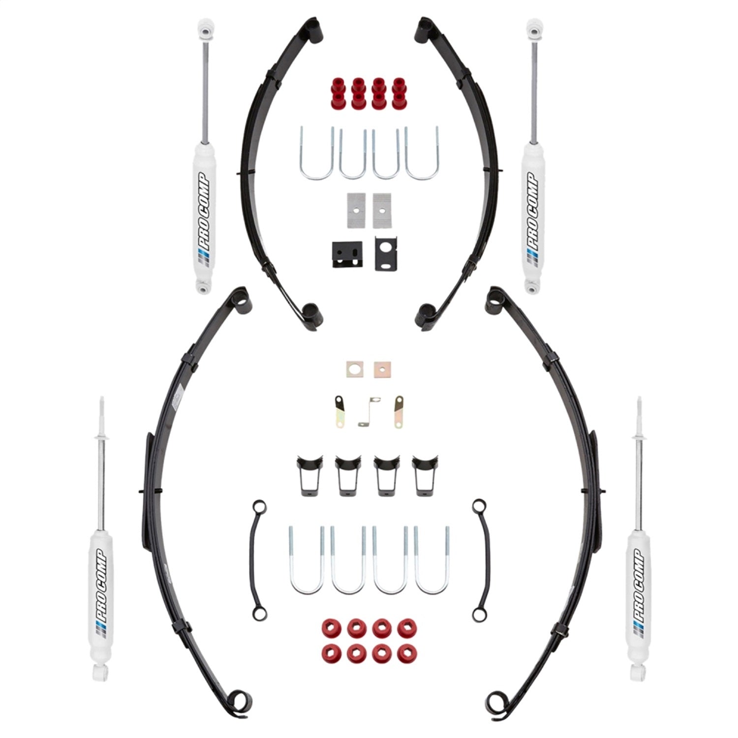 Pro Comp Suspension K3061B Stage I Lift Kit; 2.5 in. Lift; Front And Rear ES3000; Pro Comp Suspension K3061B
