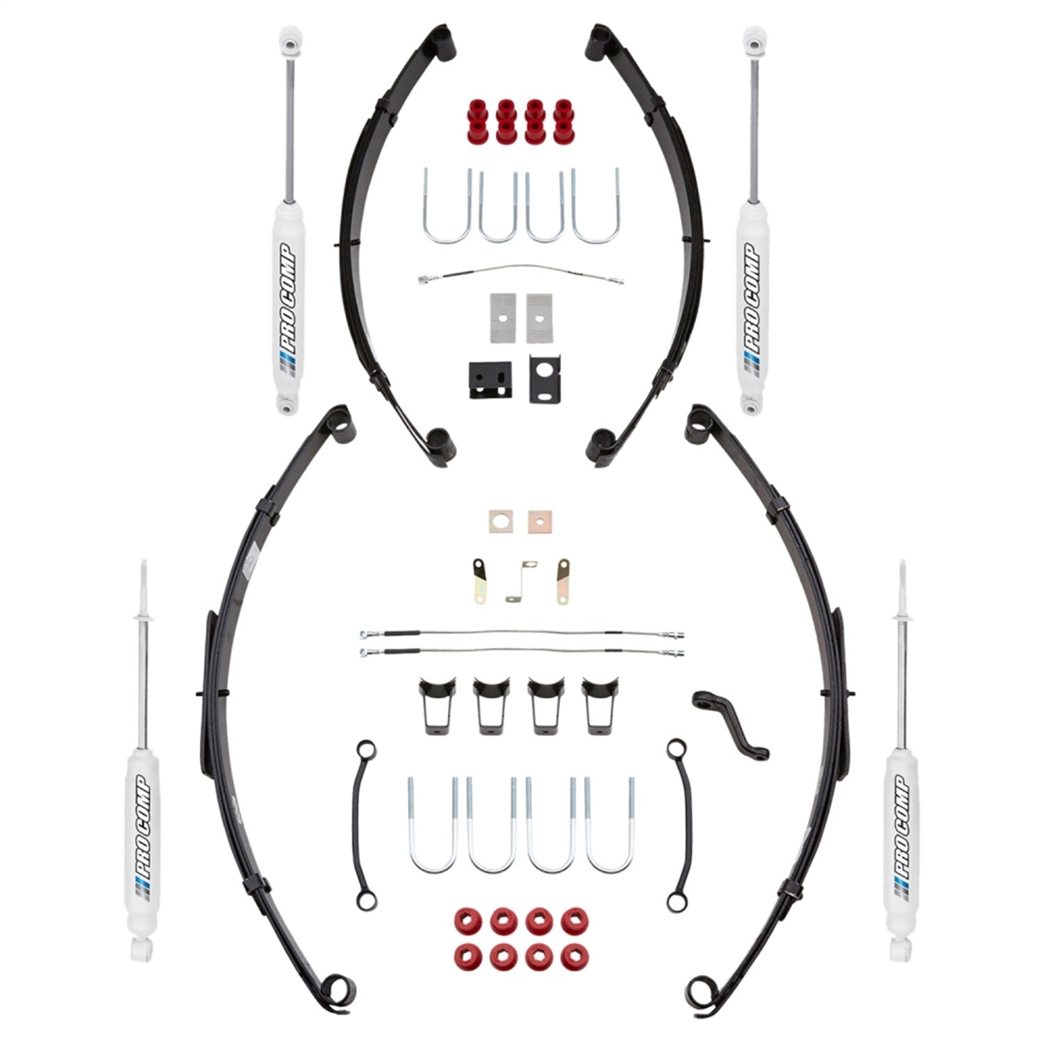 Pro Comp Suspension K3062B Stage I Lift Kit; 4 in. Lift; Front And Rear ES3000; Pro Comp Suspension K3062B