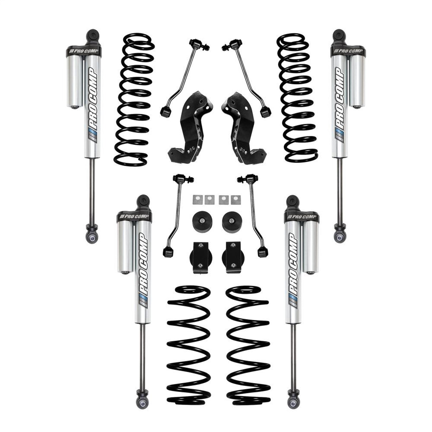 Pro Comp Suspension K3111BXP Lift Kit; Pro Comp JL 2.5 in.; Short Arm; w/2.5 Piggyback Reservoir Shocks; Pro Comp Suspension K3111BXP