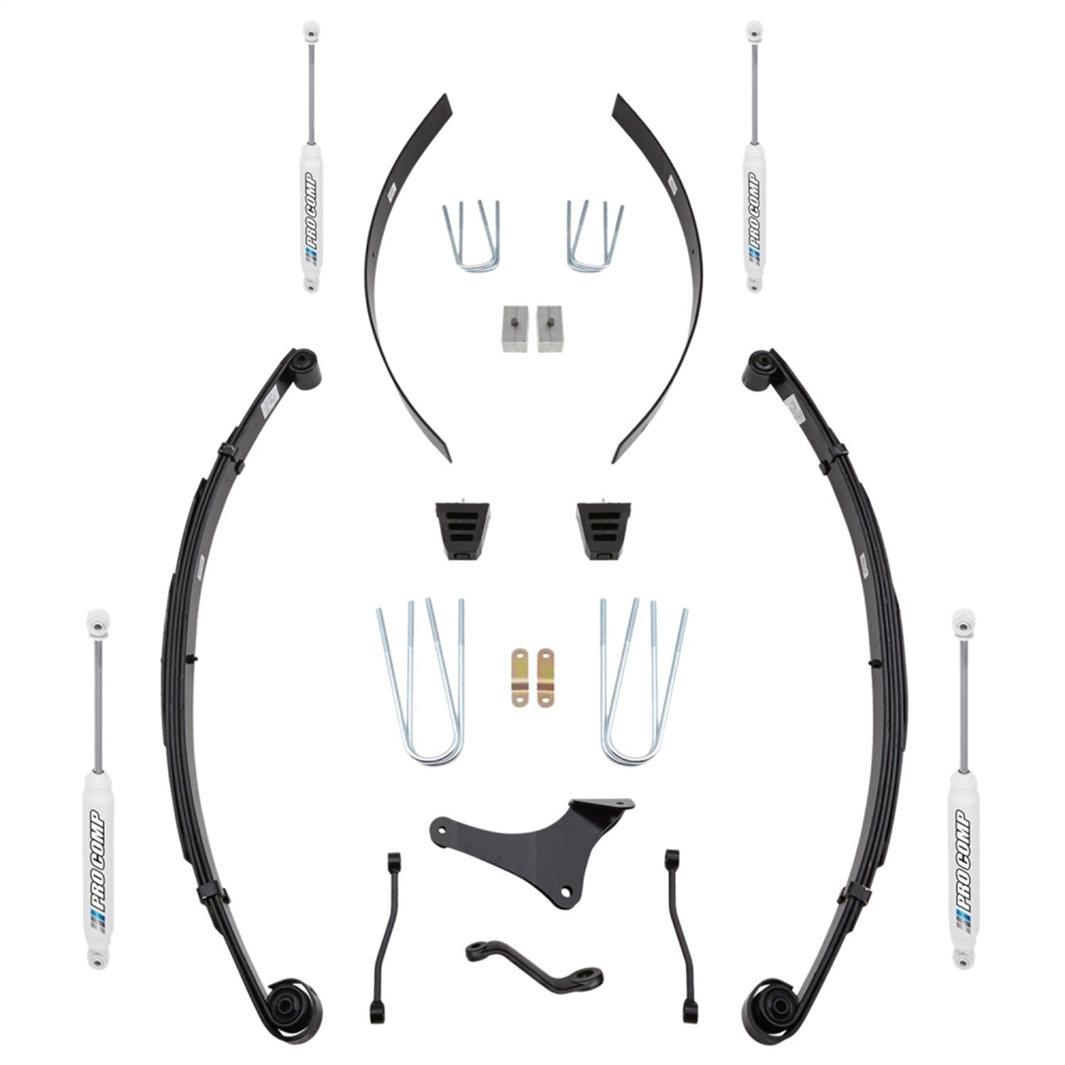 Pro Comp Suspension K4015B Stage I Lift Kit; 4 in. Lift; Front And Rear ES9000; Pro Comp Suspension K4015B