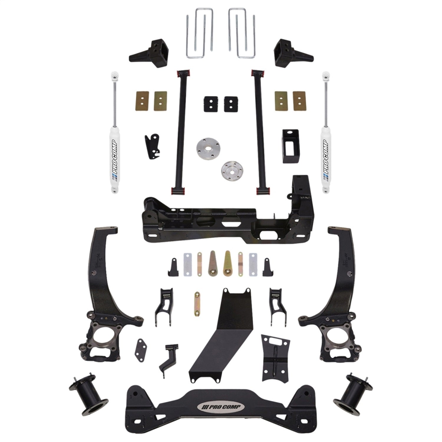Pro Comp Suspension K4143B Stage I Lift Kit; 6 in. Lift; Front Strut Spacer And Rear ES9000; Pro Comp Suspension K4143B