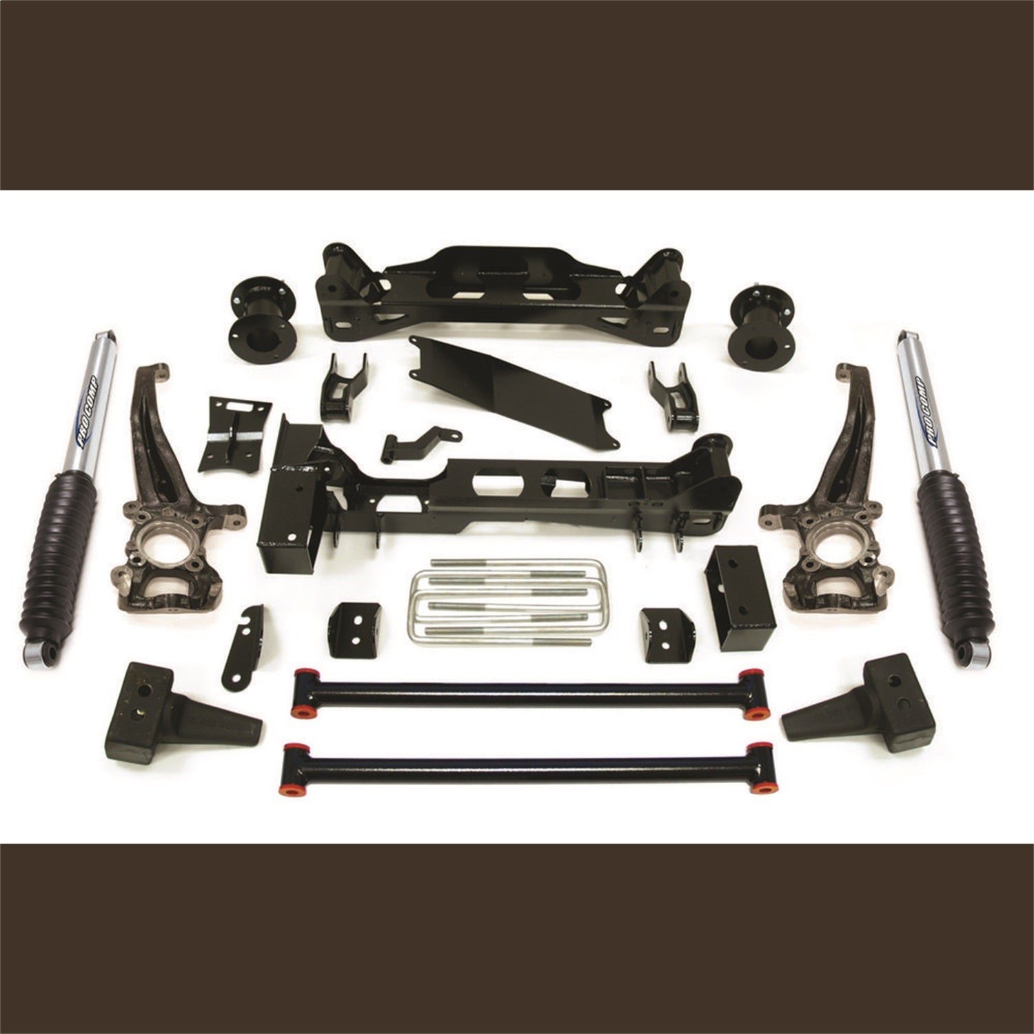Pro Comp Suspension K4143BP Stage I Lift Kit; 6 in. Lift; Front Strut Spacer And Rear Pro Runner; Pro Comp Suspension K4143BP