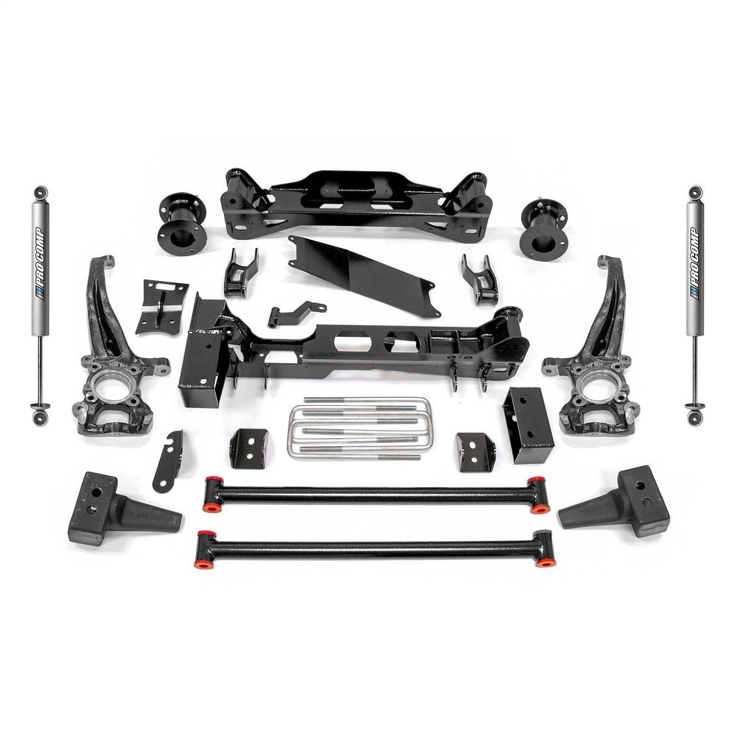 Pro Comp Suspension K4147MS Stage II Lift Kit; 6 in. Lift; Front/Rear PRO-M Shocks; Pro Comp Suspension K4147MS