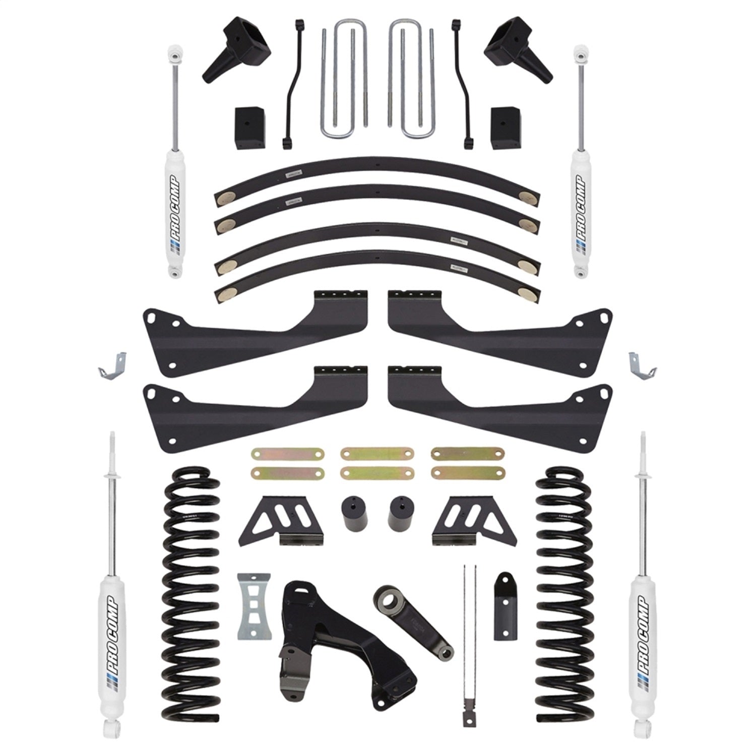 Pro Comp Suspension K4184B Stage I Lift Kit; 8 in. Lift; Front And Rear ES9000; Pro Comp Suspension K4184B