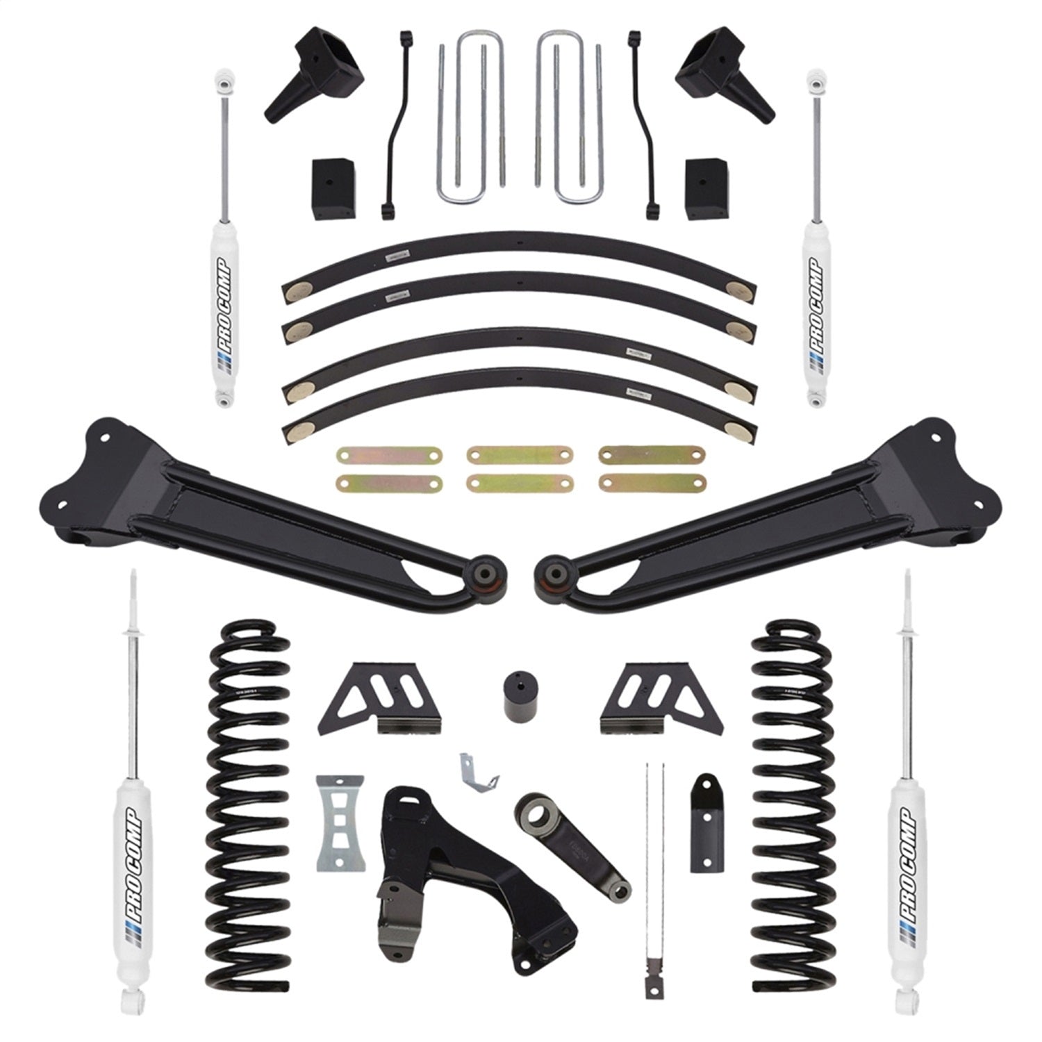 Pro Comp Suspension K4186B Stage II Lift Kit; 8 in. Lift; Front And Rear ES9000; Pro Comp Suspension K4186B