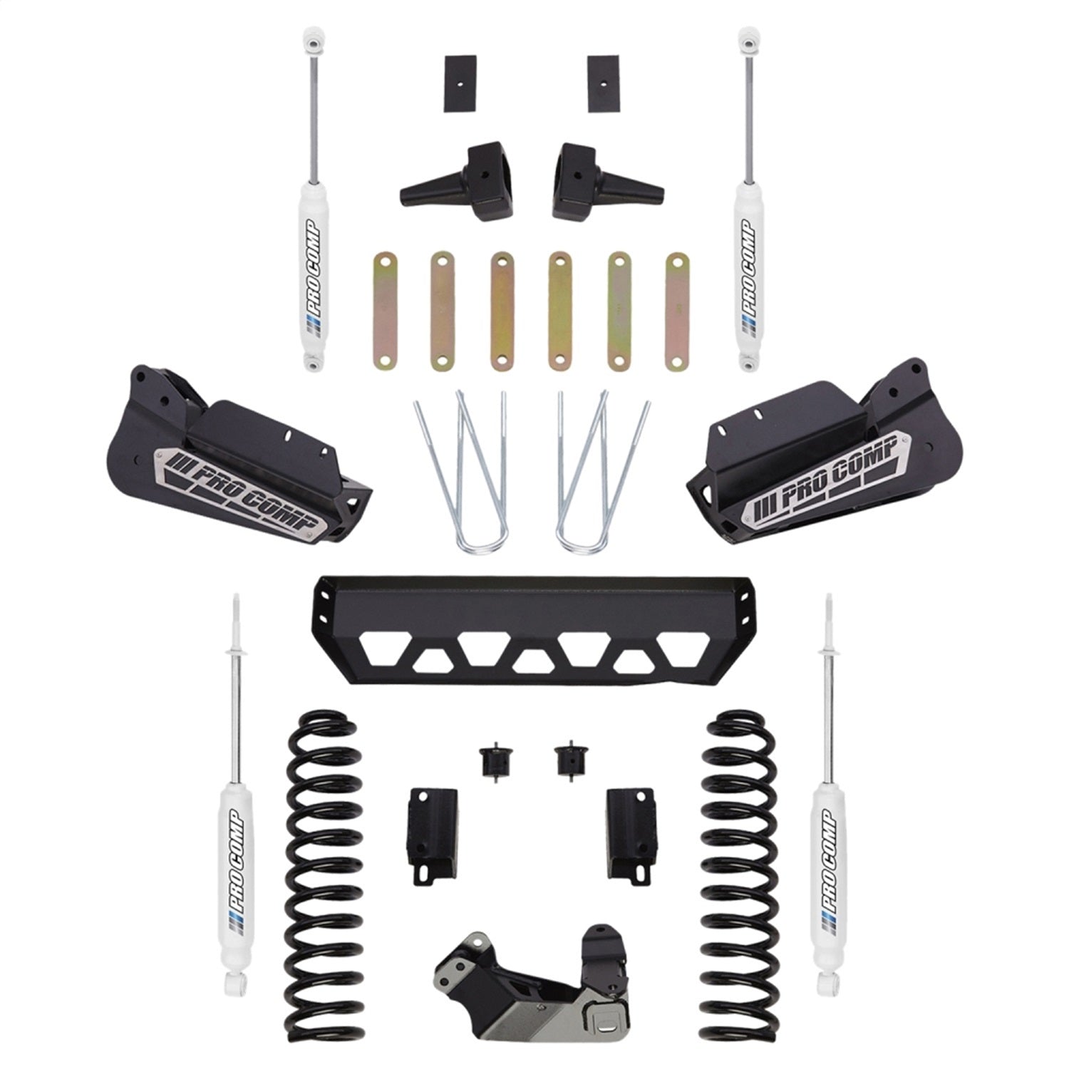 Pro Comp Suspension K4201B Stage I Lift Kit; 4 in. Lift; Front And Rear ES9000 Shocks; Pro Comp Suspension K4201B