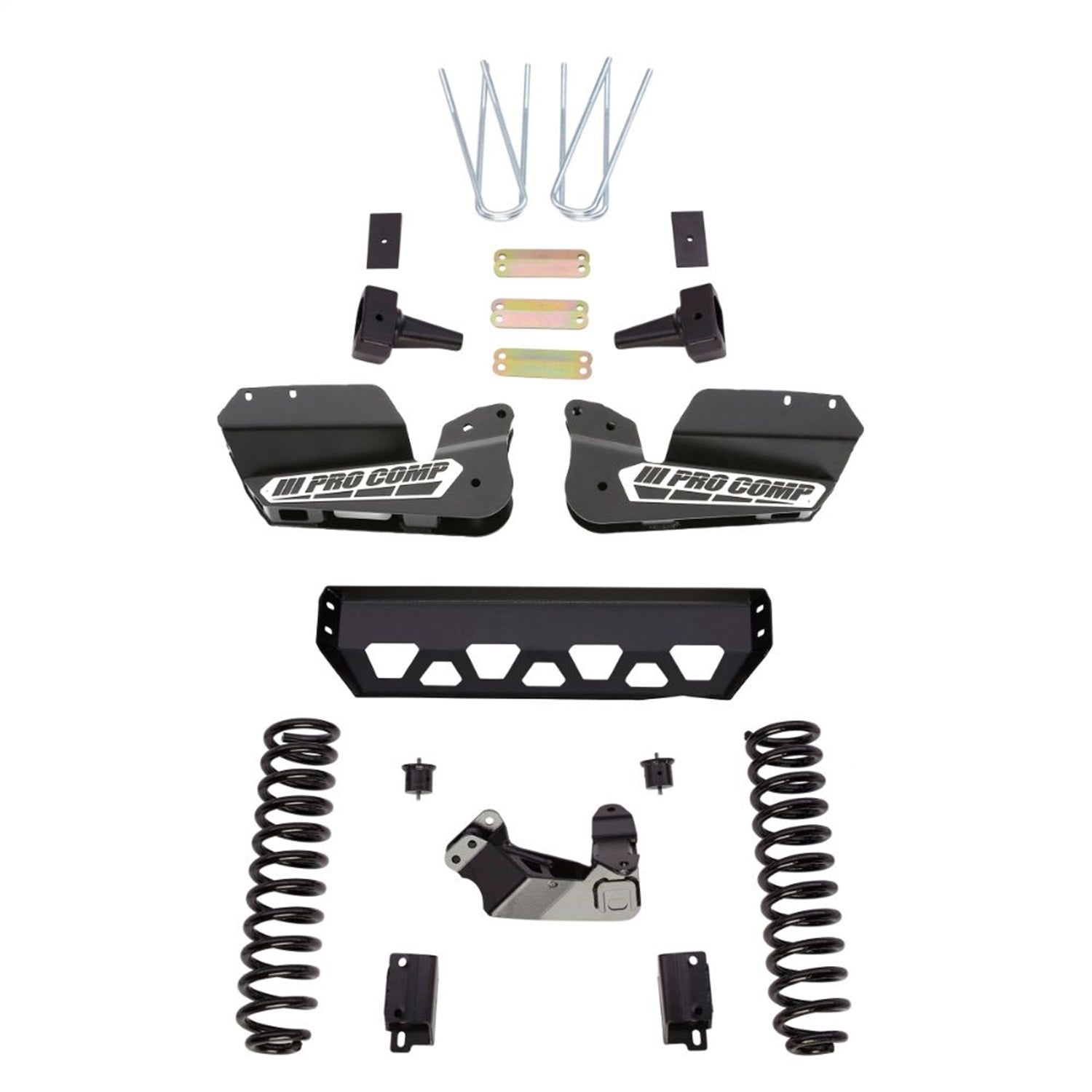 Pro Comp Suspension K4201BPX Radius Arm Lift Kit; 4 in. Lift; w/2.5 Coil Overs; Pro Comp Suspension K4201BPX