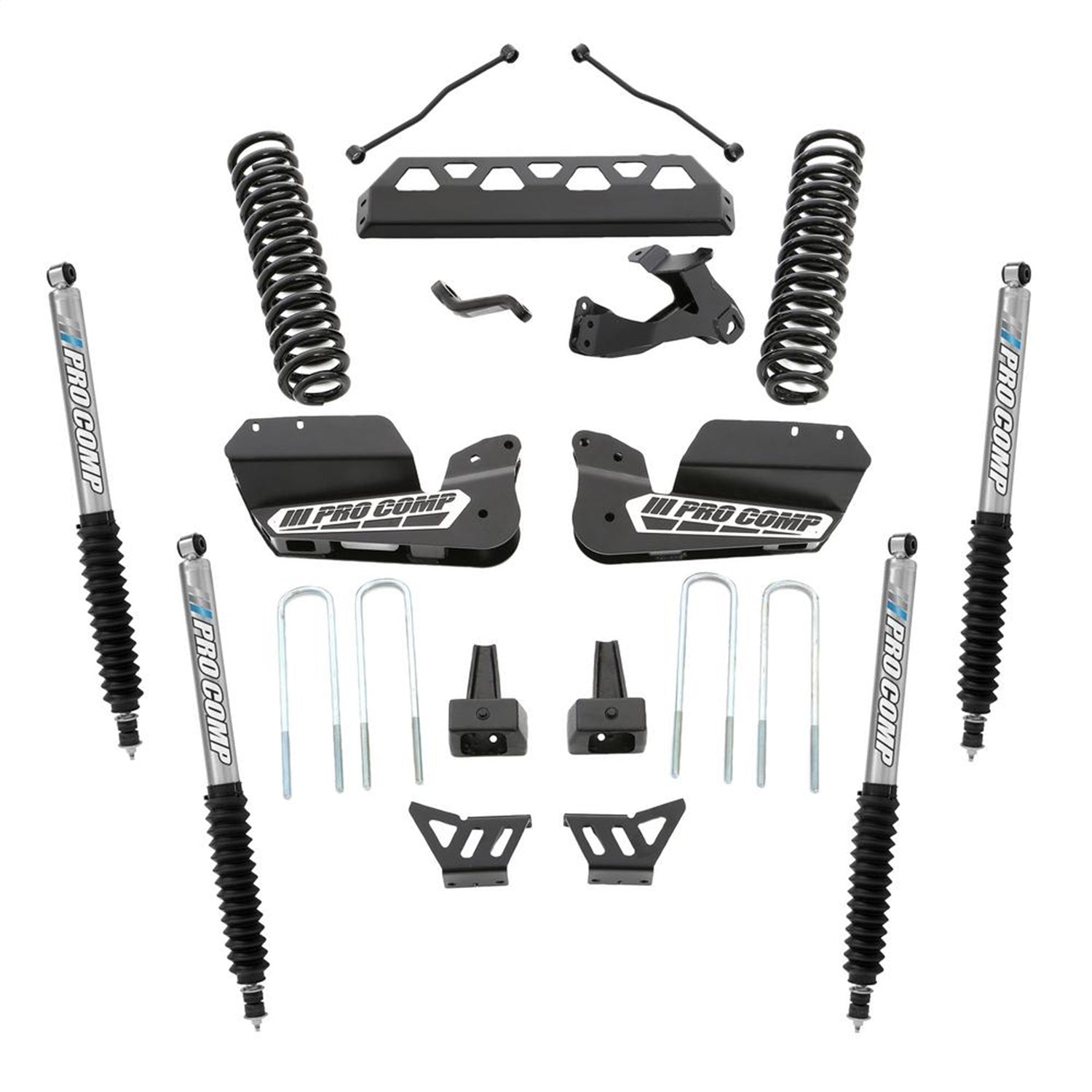 Pro Comp Suspension K4203BP Stage I Lift Kit; 6 in. Lift; Front And Rear Pro Runner Shocks; Pro Comp Suspension K4203BP