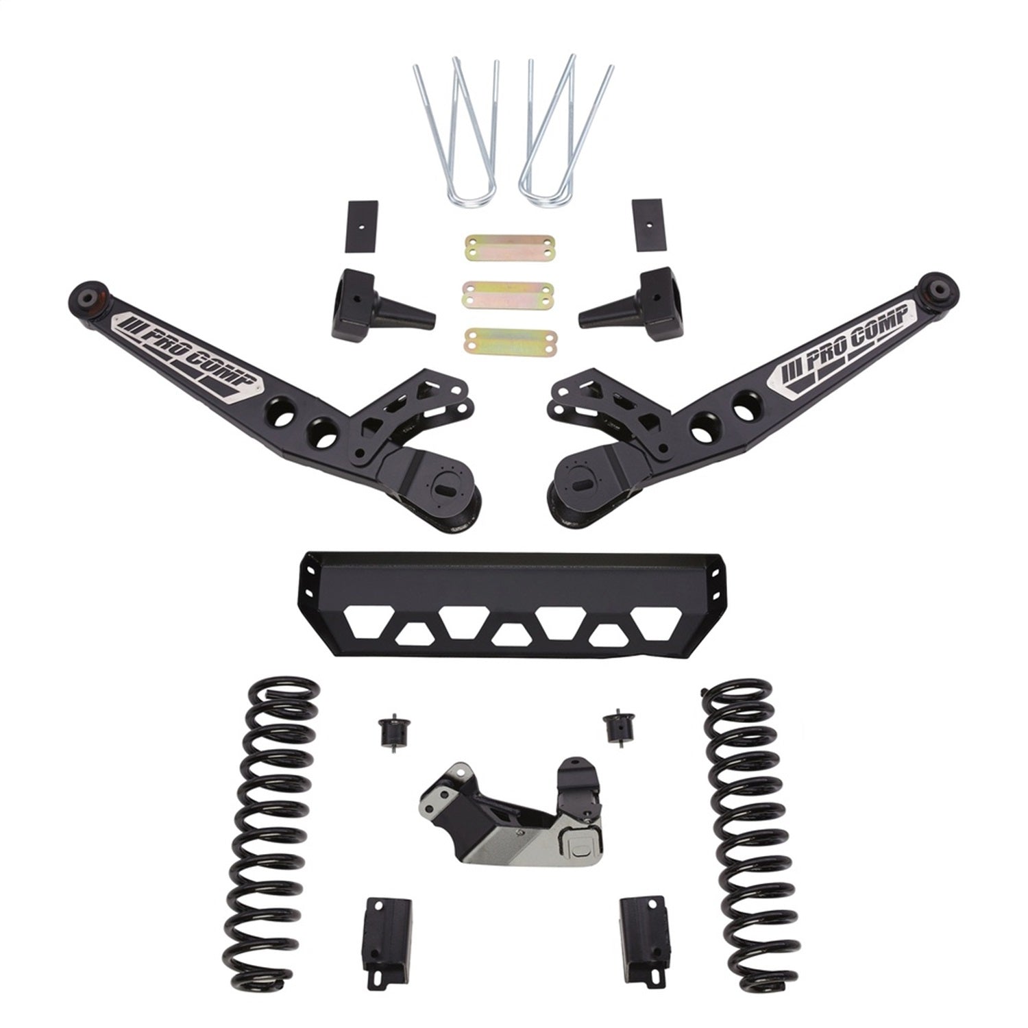 Pro Comp Suspension K4207B Stage II Lift Kit; 4 in. Lift; Front And Rear ES9000 Shocks; Pro Comp Suspension K4207B