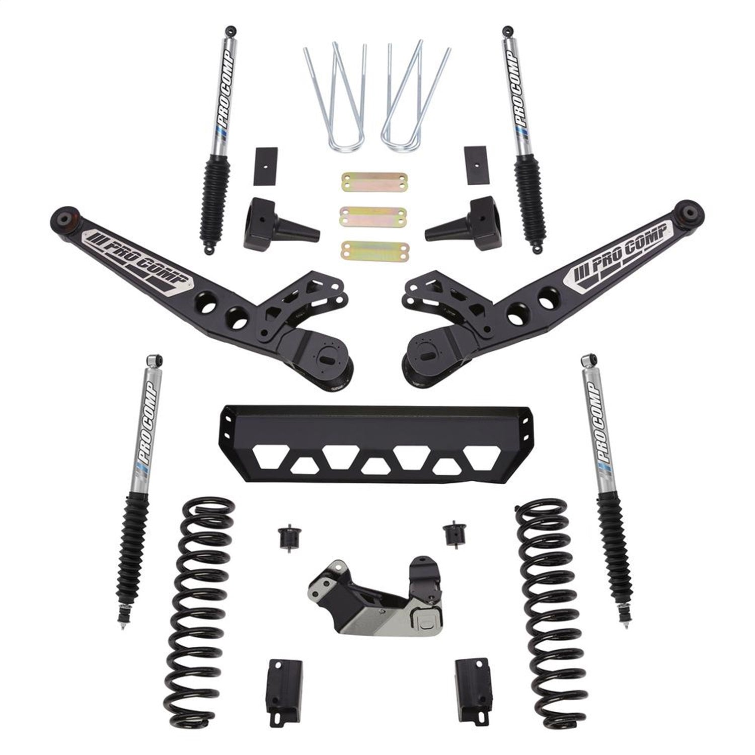 Pro Comp Suspension K4207BP Stage II Lift Kit; 4 in. Lift; Front And Rear Pro Runner Shocks; Pro Comp Suspension K4207BP