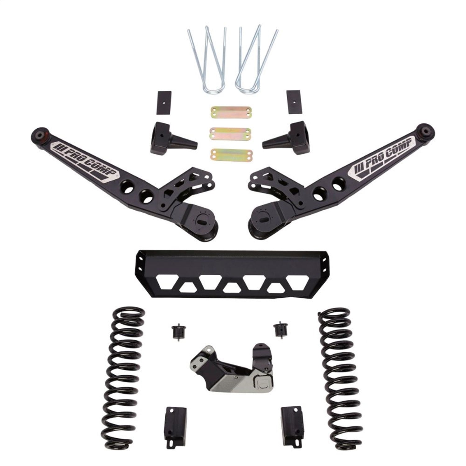 Pro Comp Suspension K4207BPX Radius Arm Lift Kit; 4 in. Lift; Suspension; Pro Comp Suspension K4207BPX