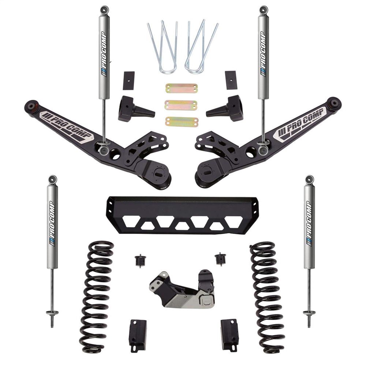 Pro Comp Suspension K4209M Stage II Lift Kit; 6 in. Lift; w/Front/Rear PRO-M Shocks; Pro Comp Suspension K4209M