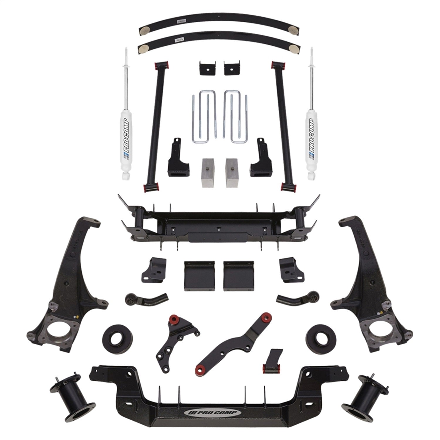 Pro Comp Suspension K5069B Stage I Lift Kit; 6 in. Lift; Front Strut Spacer And Rear ES9000; Pro Comp Suspension K5069B