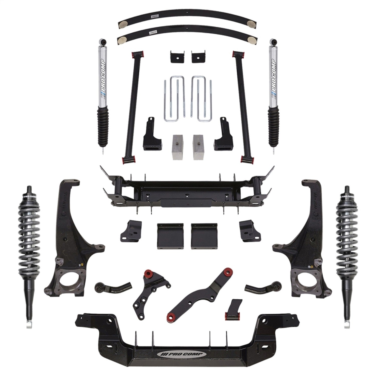 Pro Comp Suspension K5069BPX Stage I Lift Kit; 6 in. Lift; Front MX2.75 And Rear Pro Runner; Pro Comp Suspension K5069BPX