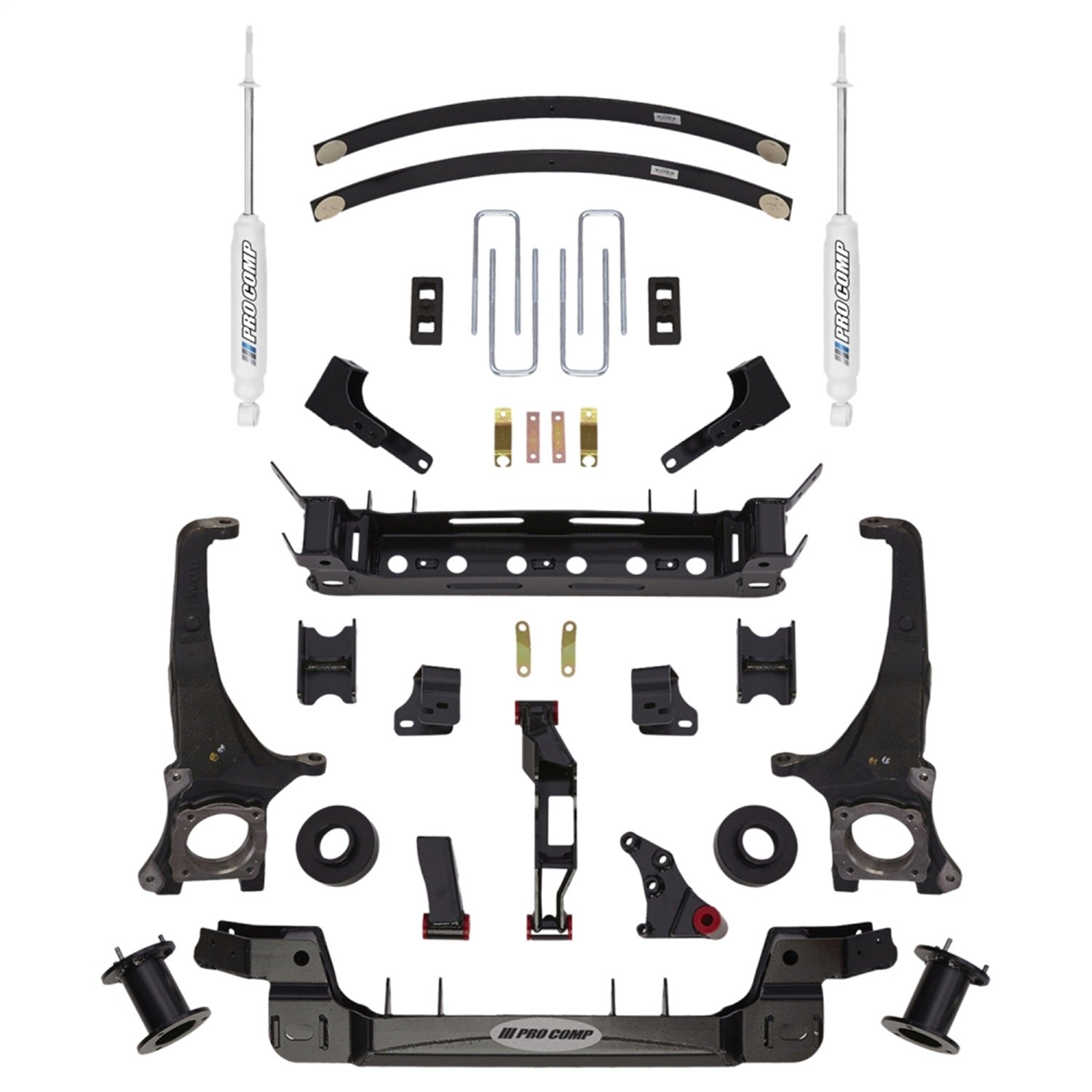 Pro Comp Suspension K5079B Stage I Lift Kit; 4 in. Lift; Front Strut Spacer And Rear ES9000; Pro Comp Suspension K5079B