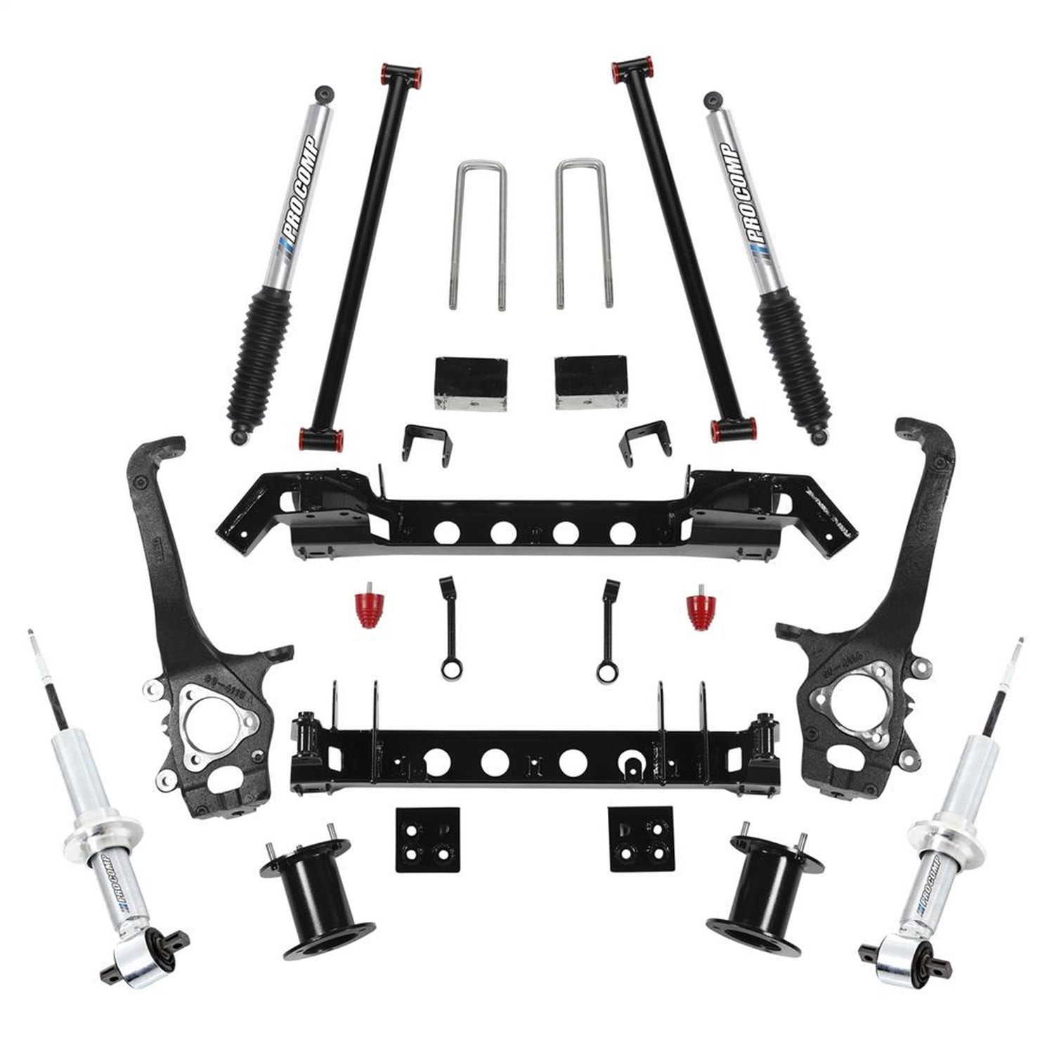 Pro Comp Suspension K6006BPS Lift Kit; 6 in. Lift; Front Sway Bar Spacer And Rear Pro-Runner Shocks; Pro Comp Suspension K6006BPS