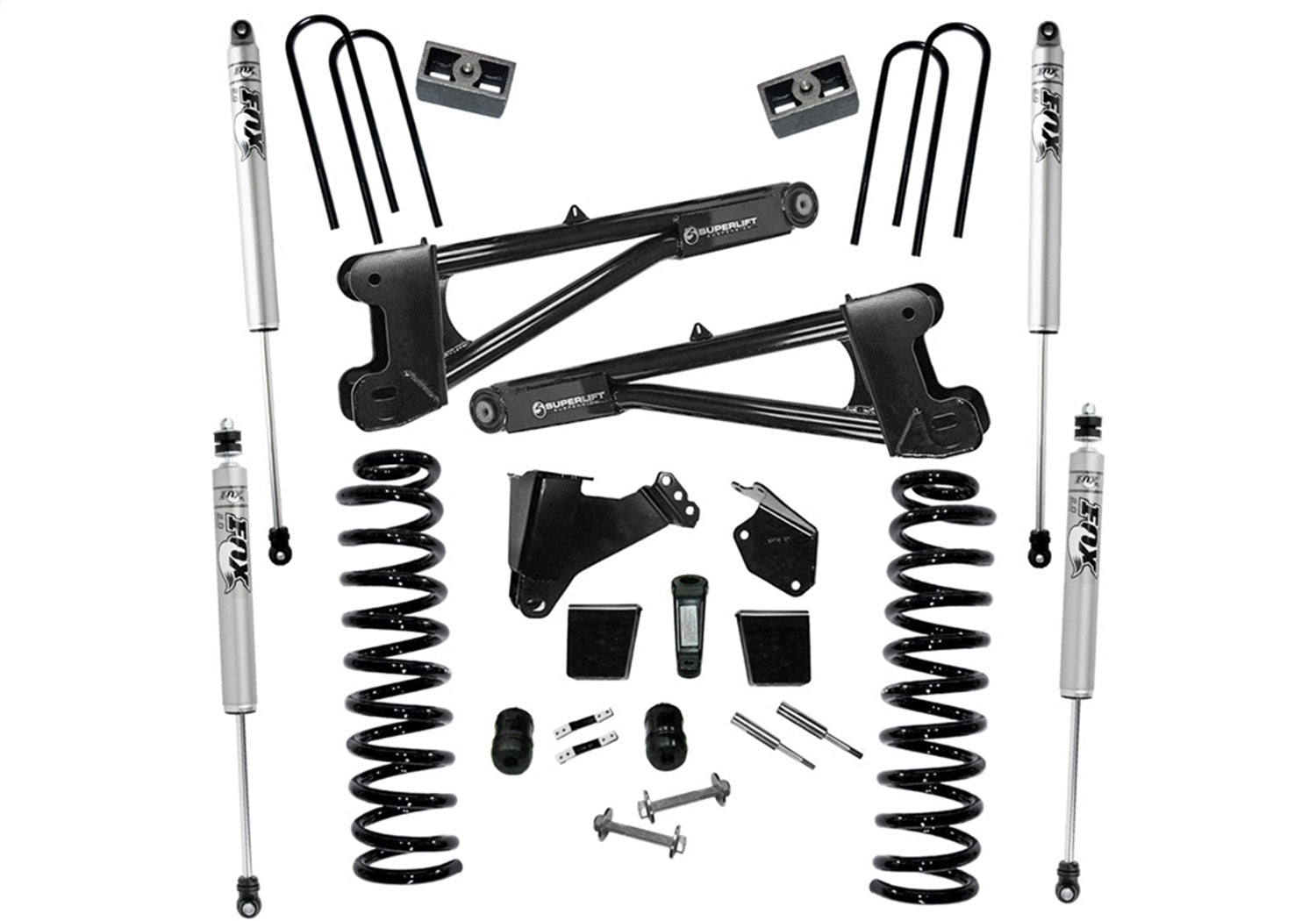 Superlift K977F 6in. Lift Kit w/FOX Shocks-05-07 F250/350 4WD Diesel w/Replacement Radius Arms Superlift K977F
