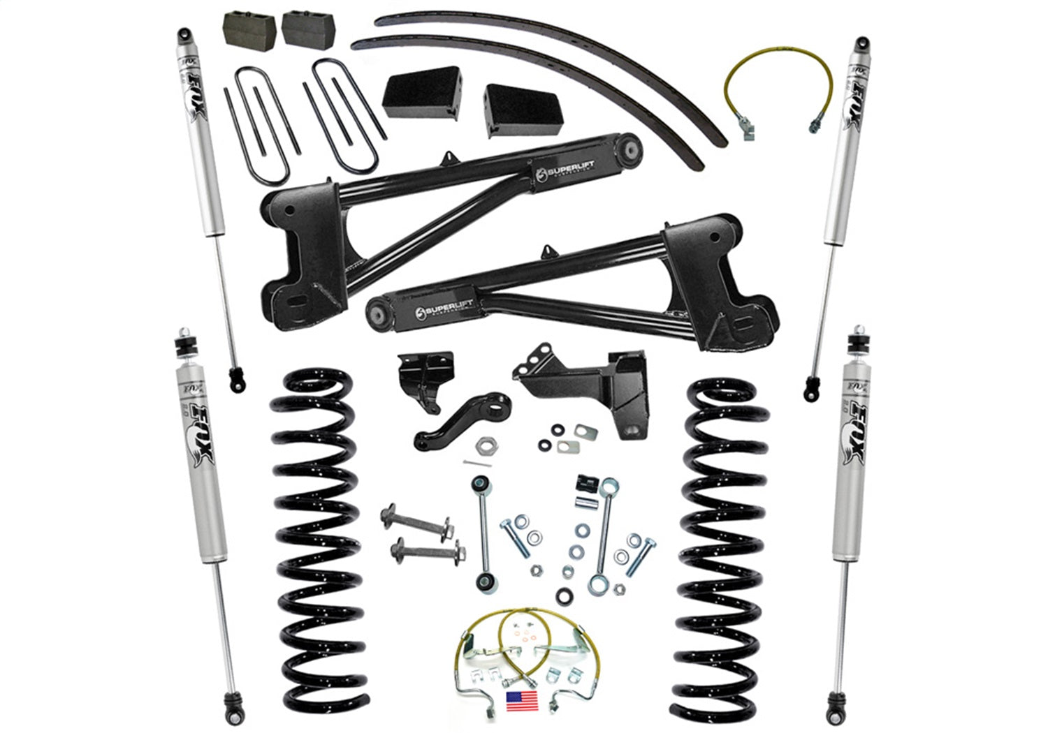 Superlift K985F 8in. Lift Kit w/FOX Shocks-08-10 F250/350 4WD Diesel w/Radius Arms Superlift K985F