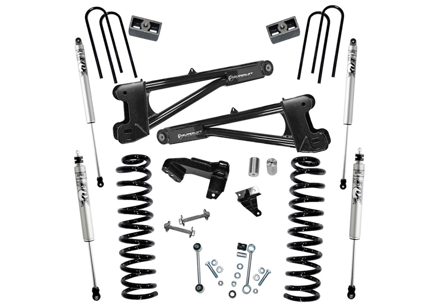 Superlift K987F 4in. Lift Kit w/FOX Shocks-11-16 F250/350 4WD Diesel w/Replacement Radius Arms Superlift K987F