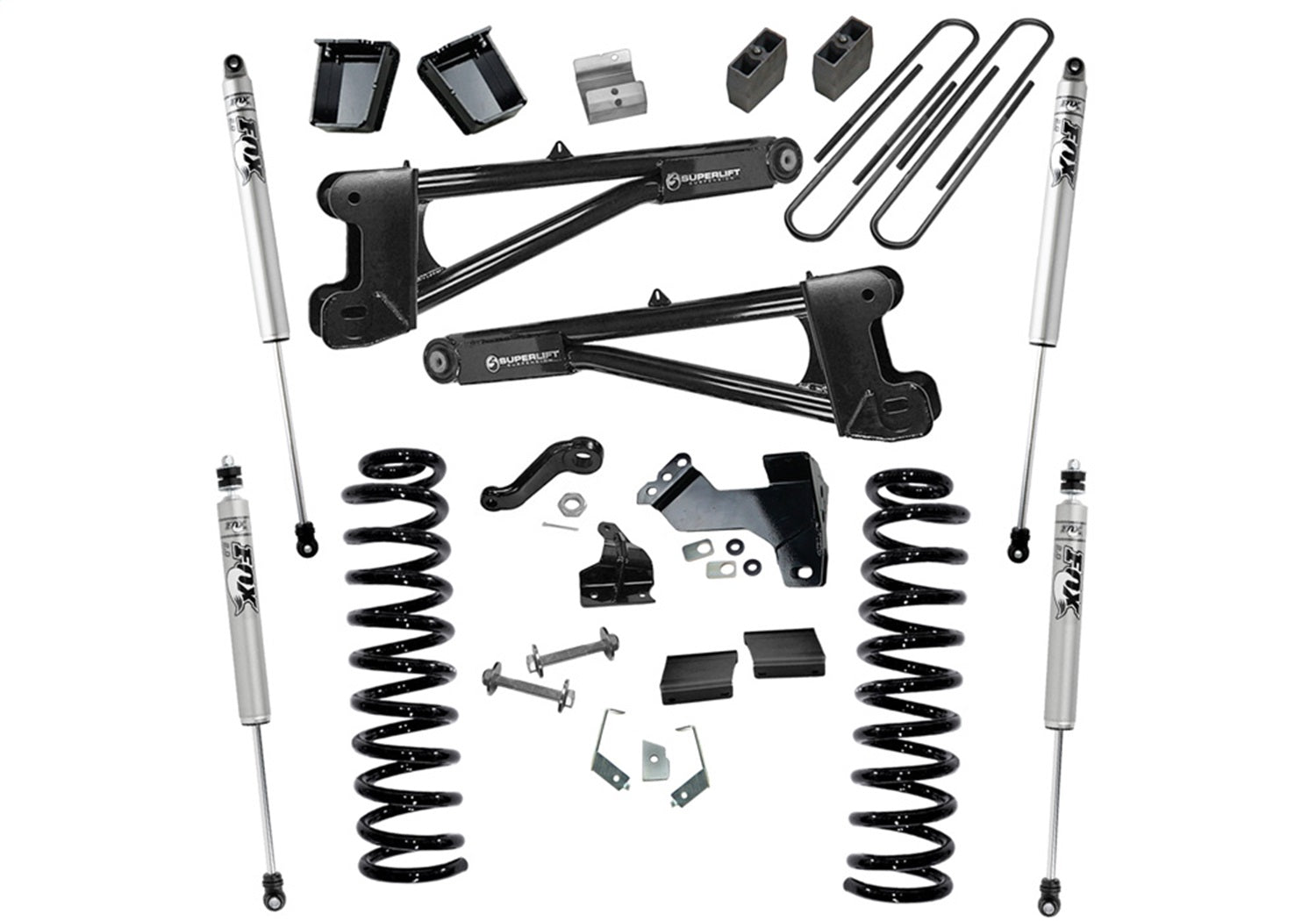 Superlift K989F 6in. Lift Kit w/FOX Shocks-11-16 F250/350 4WD Diesel w/Replacement Radius Arms Superlift K989F