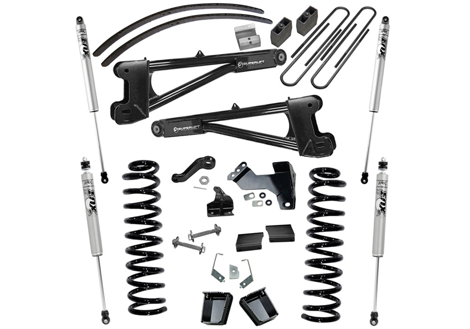 Superlift K991F 8in. Lift Kit w/FOX Shocks-11-16 F250/350 4WD Diesel w/Radius Arms Superlift K991F