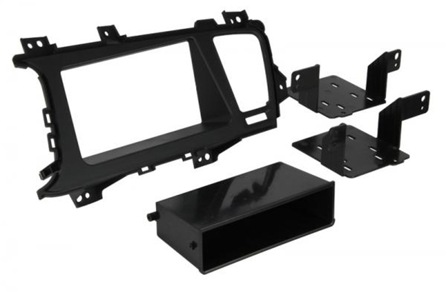 Scosche KA2411B Custom Fit ISO Double DIN Or Single DIN w/Pocket Dash Kit Scosche KA2411B