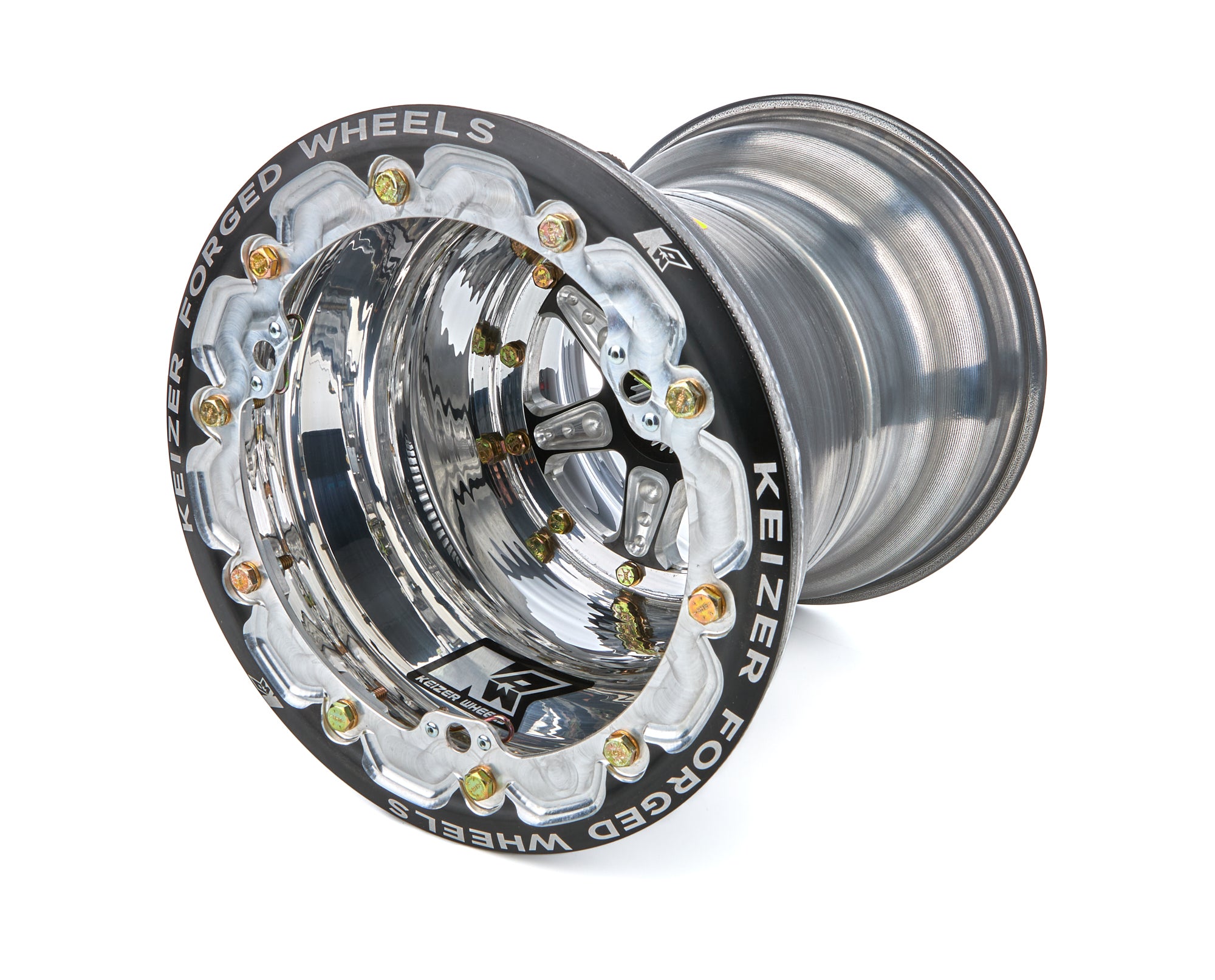 Keizer Aluminum Wheels 10125SPFBL Splined Wheel B/L 10x12 5in BS 27t Keizer Aluminum Wheels 10125SPFBL