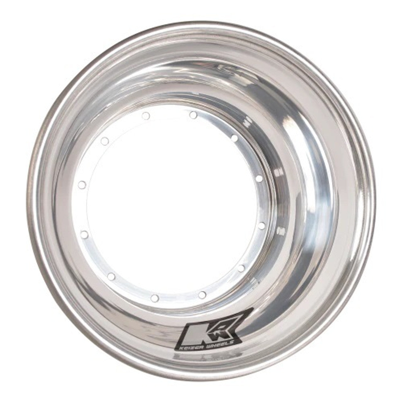 Keizer Aluminum Wheels 105 Wheel Half 12-Blt 10in x 5in Polished Keizer Aluminum Wheels 105