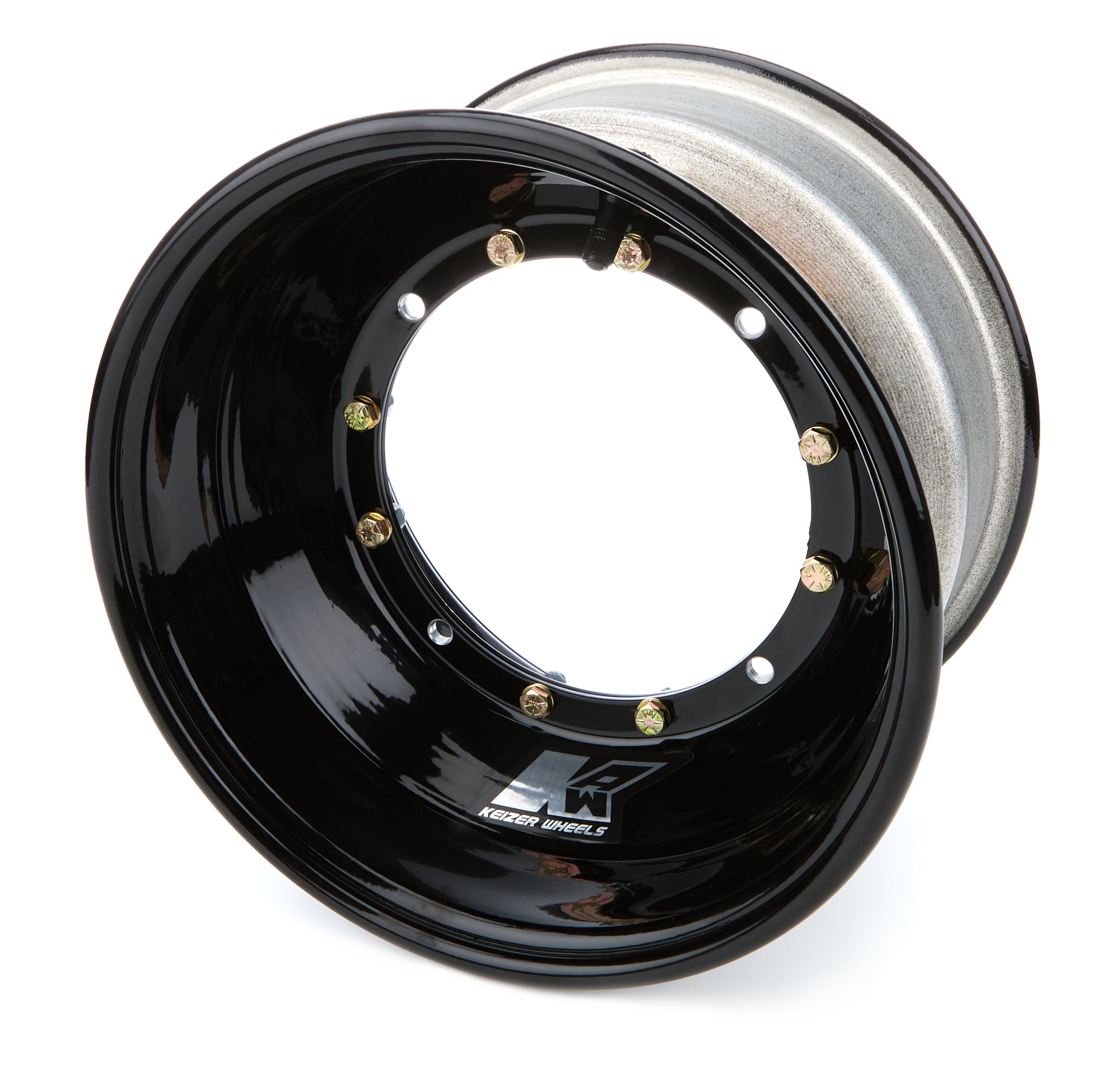 Keizer Aluminum Wheels 1063BCB Wheel 4-Pin 10x6 3in BS Black Brake Bell Keizer Aluminum Wheels 1063BCB