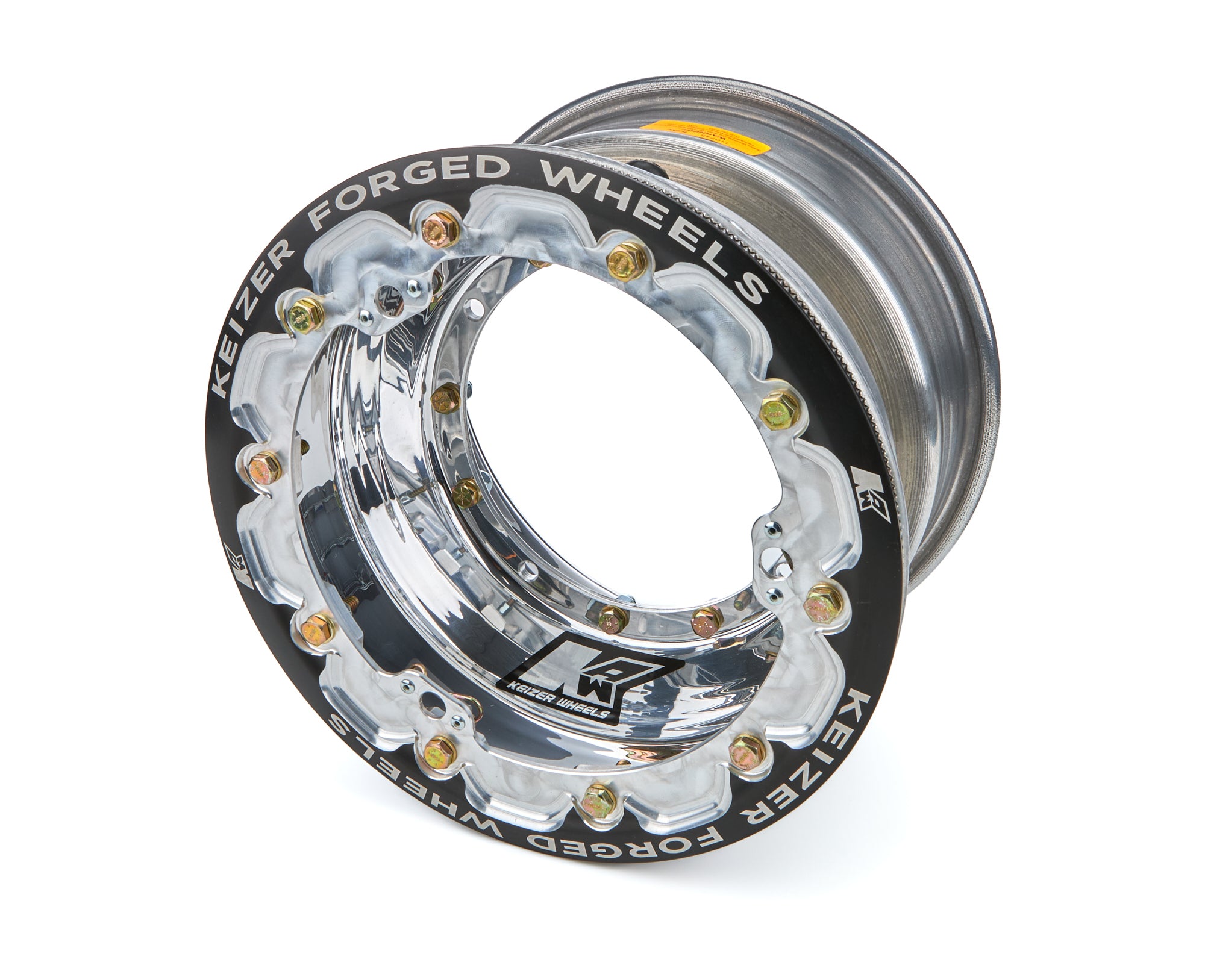 Keizer Aluminum Wheels 1073FBLBC Wheel 4-Pin 10x7 3in BS w/BDLK Brake Bell Keizer Aluminum Wheels 1073FBLBC
