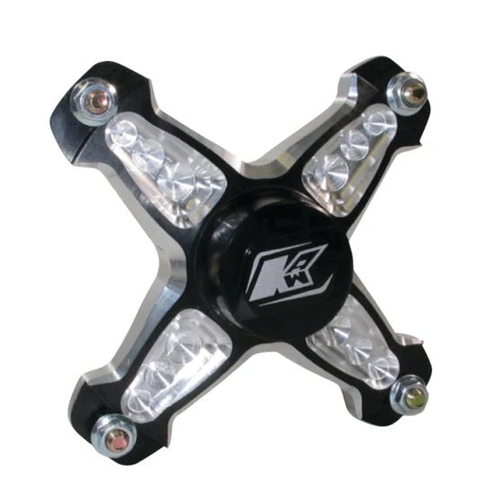 Keizer Aluminum Wheels 10P4-LH Front Hub 4 Pin Micro LH w/Bearing Black Keizer Aluminum Wheels 10P4-LH