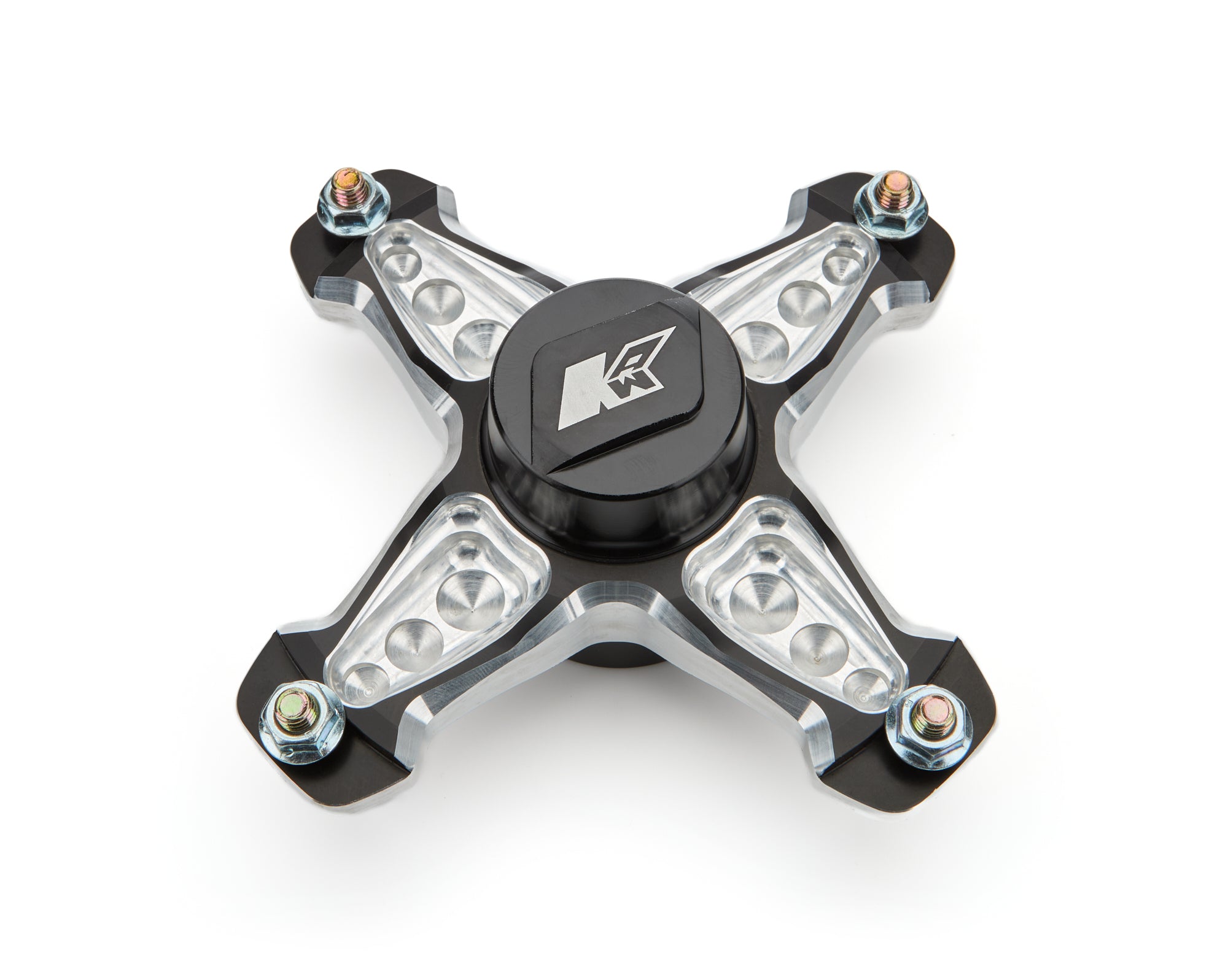Keizer Aluminum Wheels 10P4 Front Hub Blk Anod 4 Pin Micro w/Bearing Right Keizer Aluminum Wheels 10P4