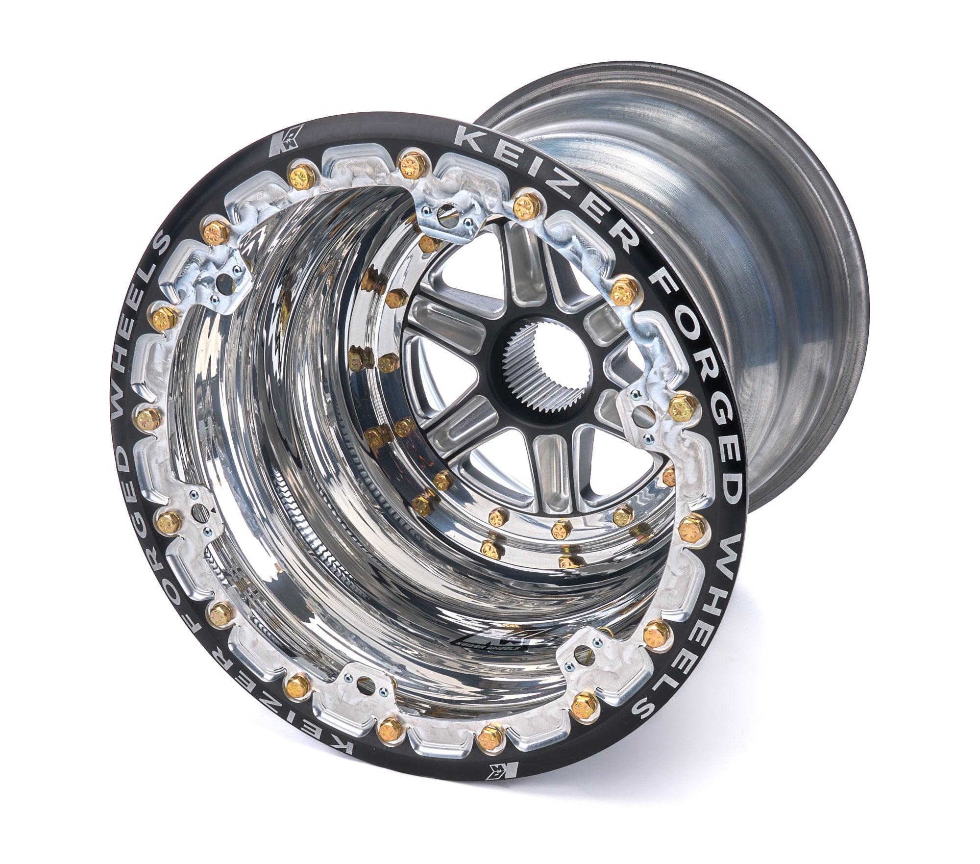 Keizer Aluminum Wheels 15178SPFBL Wheel Splined 15x17 Outer Beadlock 7in BS Keizer Aluminum Wheels 15178SPFBL