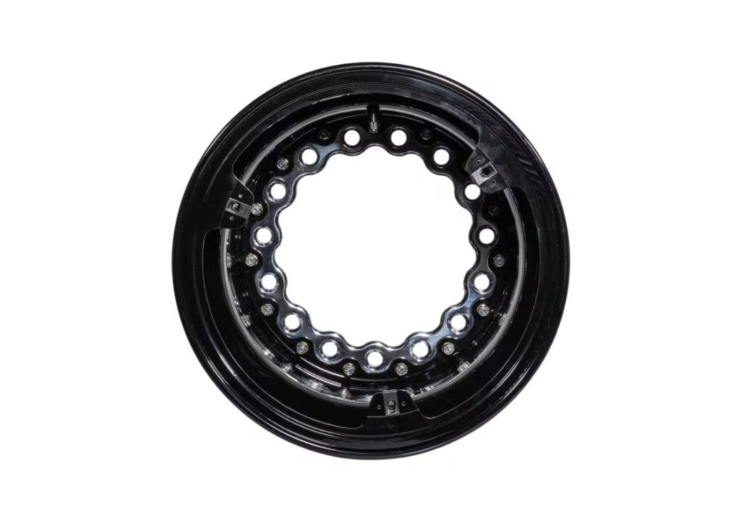 Keizer Aluminum Wheels W159PRB Outer Wheel Half 15x9 Wide 5 Pro-Ring Black Keizer Aluminum Wheels W159PRB