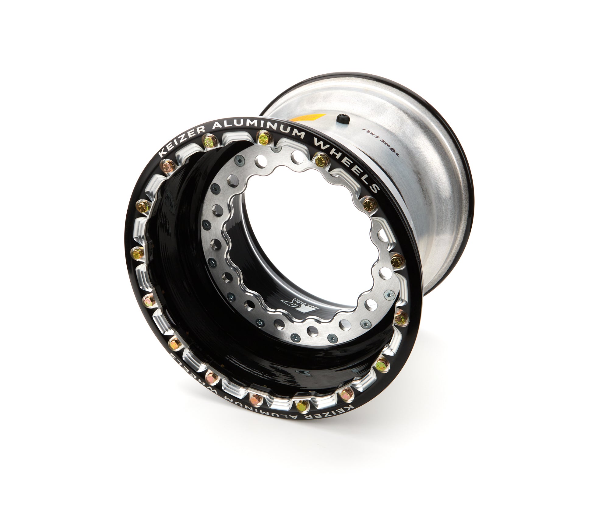 Keizer Aluminum Wheels W15135IBLB 15x13x5 Wide 5 BLK Inner B/L Modular Keizer Aluminum Wheels W15135IBLB