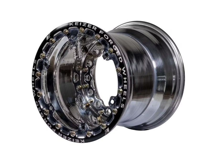 Keizer Aluminum Wheels W15145FBL Wheel Wide 5 15x14 5in BS Forged Beadlock Keizer Aluminum Wheels W15145FBL