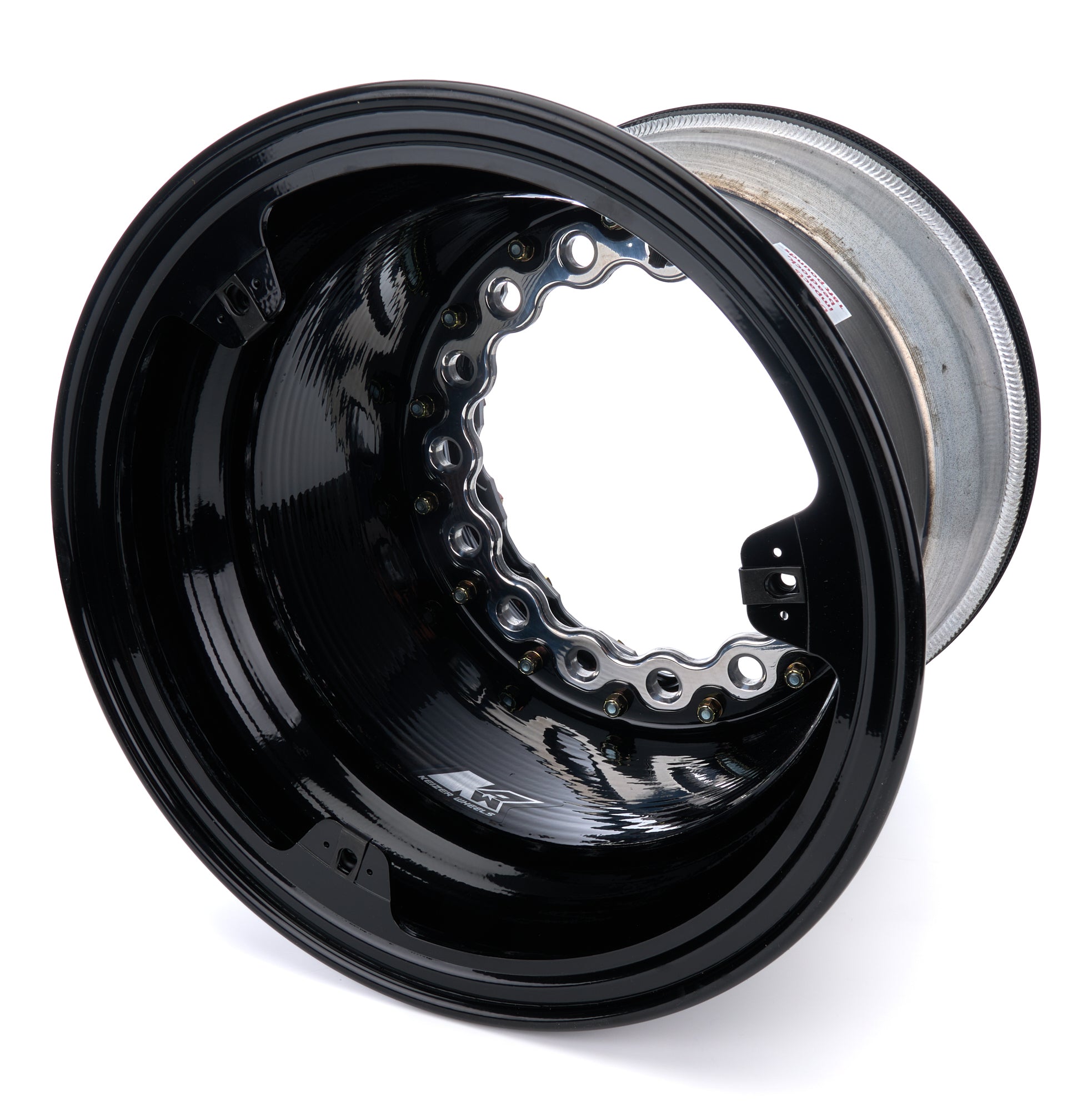 Keizer Aluminum Wheels W15145FIBLPRB Wheel Wide 5 15x14 5in BS Forged Inner B/L Blk Keizer Aluminum Wheels W15145FIBLPRB
