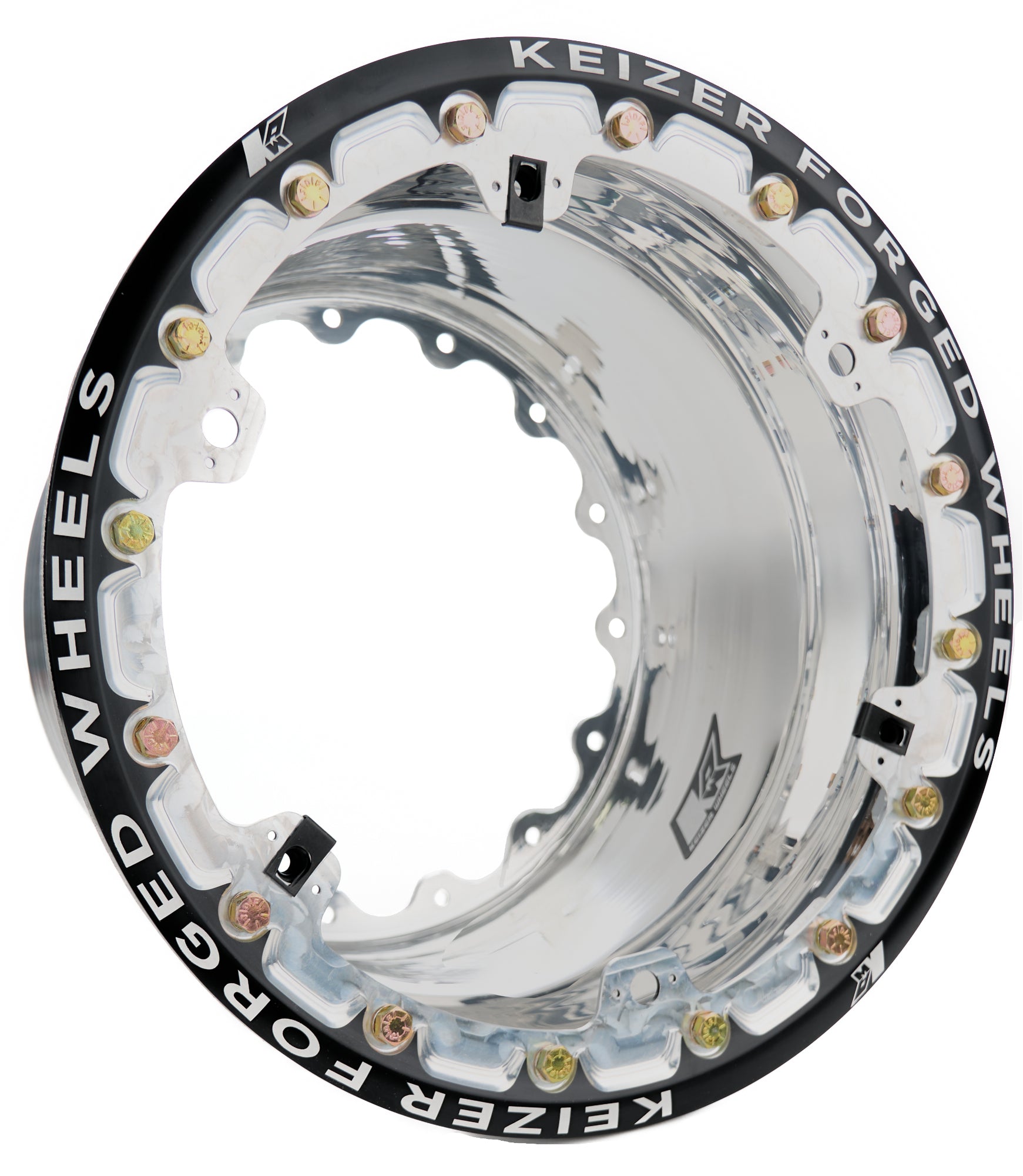 Keizer Aluminum Wheels W159FBL Outer Wheel Half 15x9 Wide 5 Forged Beadlock Keizer Aluminum Wheels W159FBL