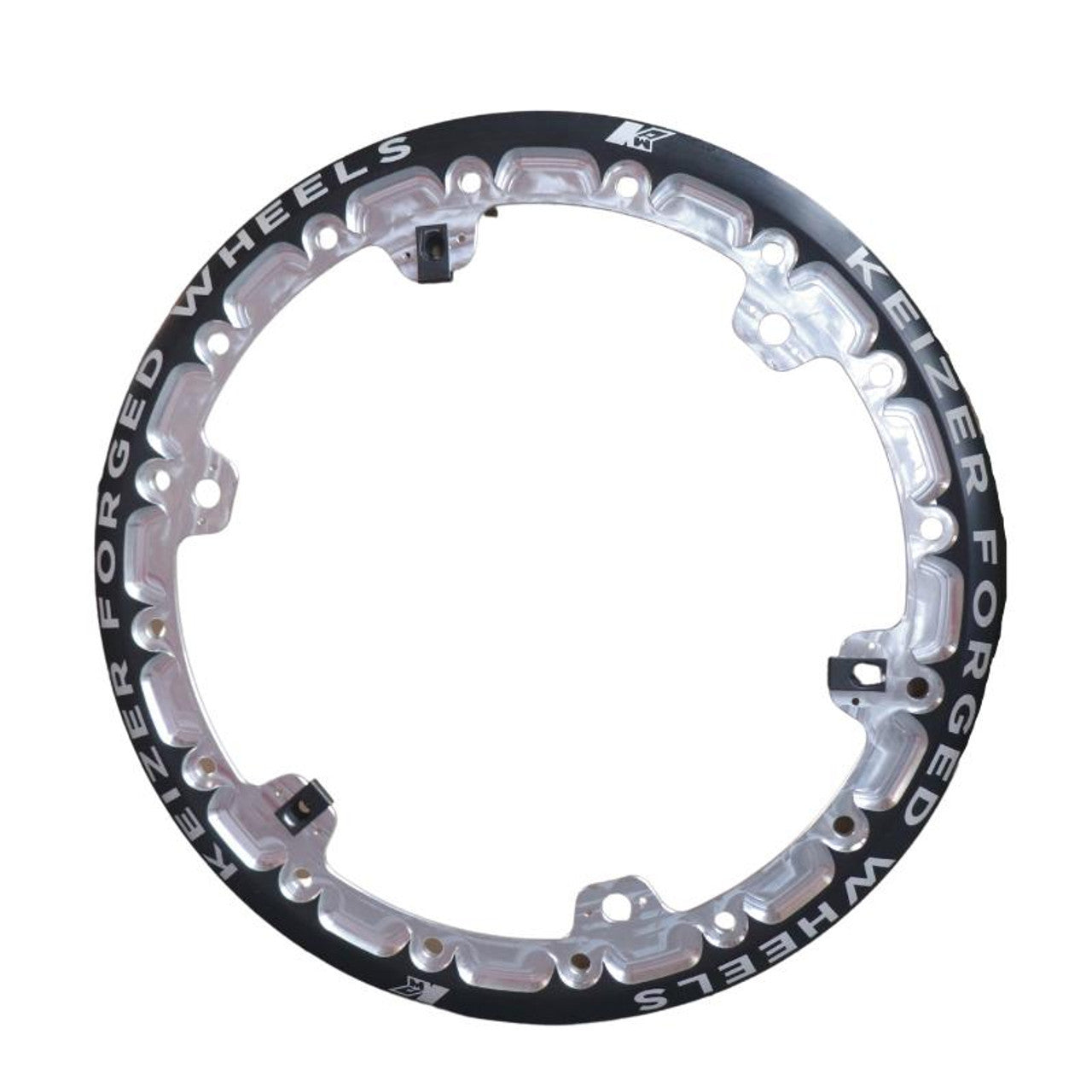 Keizer Aluminum Wheels W15FBLTB Beadlock Ring Forged Blk 15in w/3 Threaded Tabs Keizer Aluminum Wheels W15FBLTB