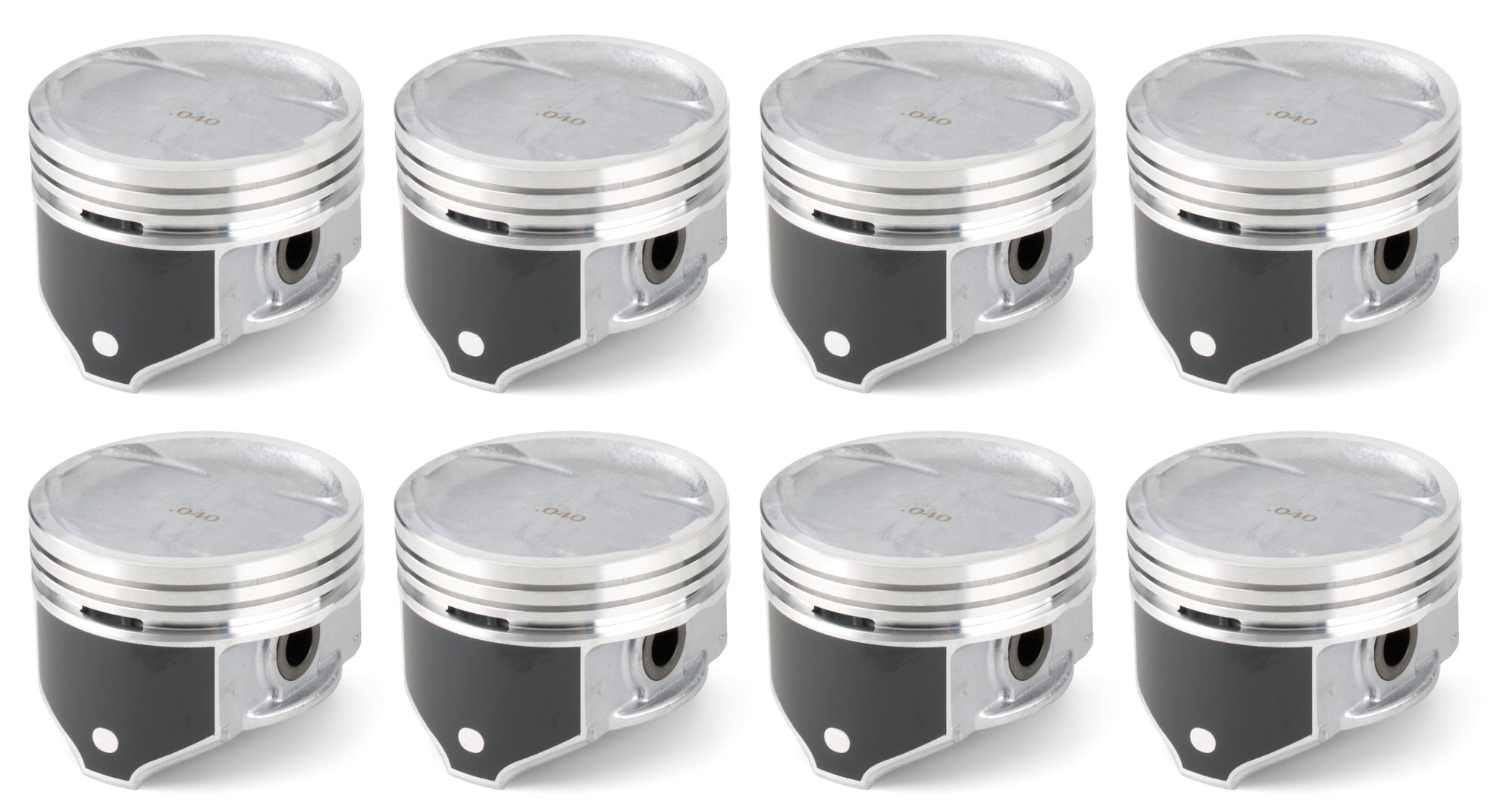 Silvolite 2225C.040 AMC V8 360 Piston Set 4.120 Bore Dished Silvolite 2225C.040