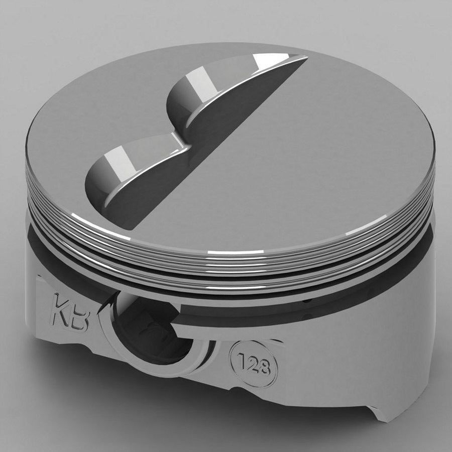 KB Hypereutectic Pistons KB128.030 SBC Flat Top Piston Set 4.155 Bore -7cc KB Hypereutectic Pistons KB128.030