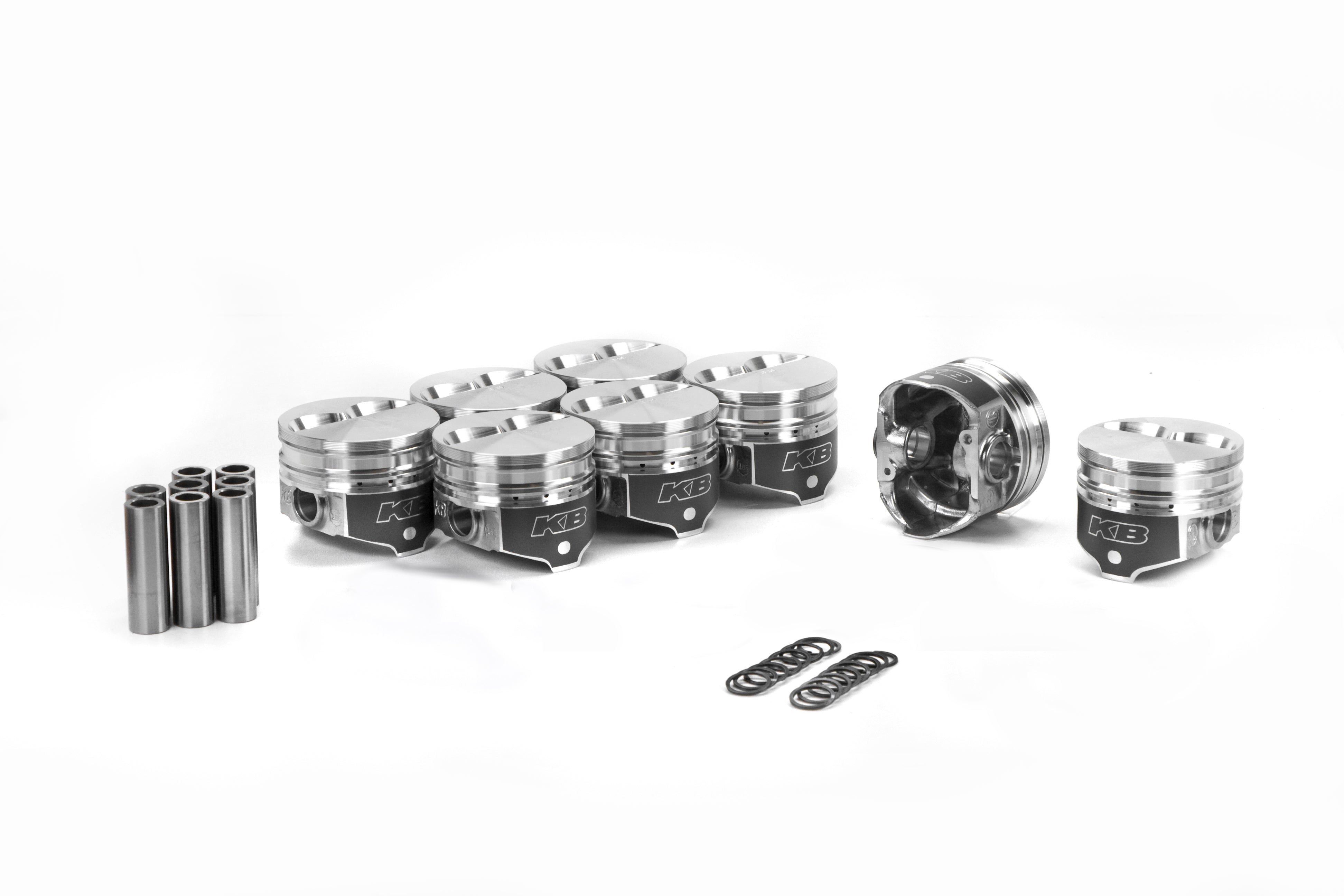 Silvolite KB165.060 SBC FT Piston Set 3.935 Bore -6.0cc Silvolite KB165.060