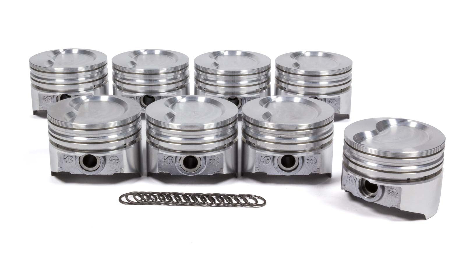 KB Hypereutectic Pistons KB303.030 SBF 351W D-Cup 2V Piston Set 4.030 Bore -19.5cc KB Hypereutectic Pistons KB303.030